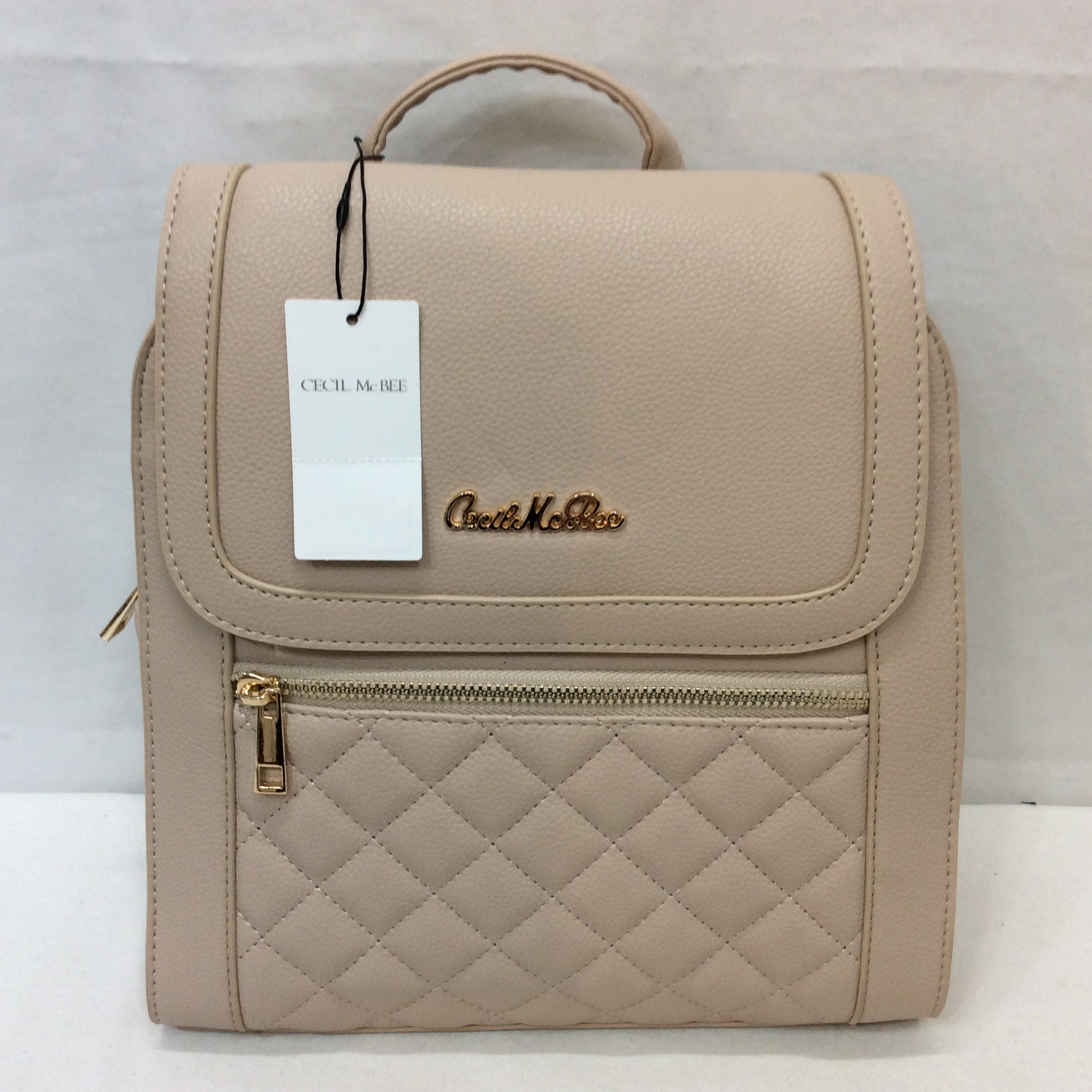 未使用☆CECIL Mc BEE セシルマクビー 合皮リュック ベージュ