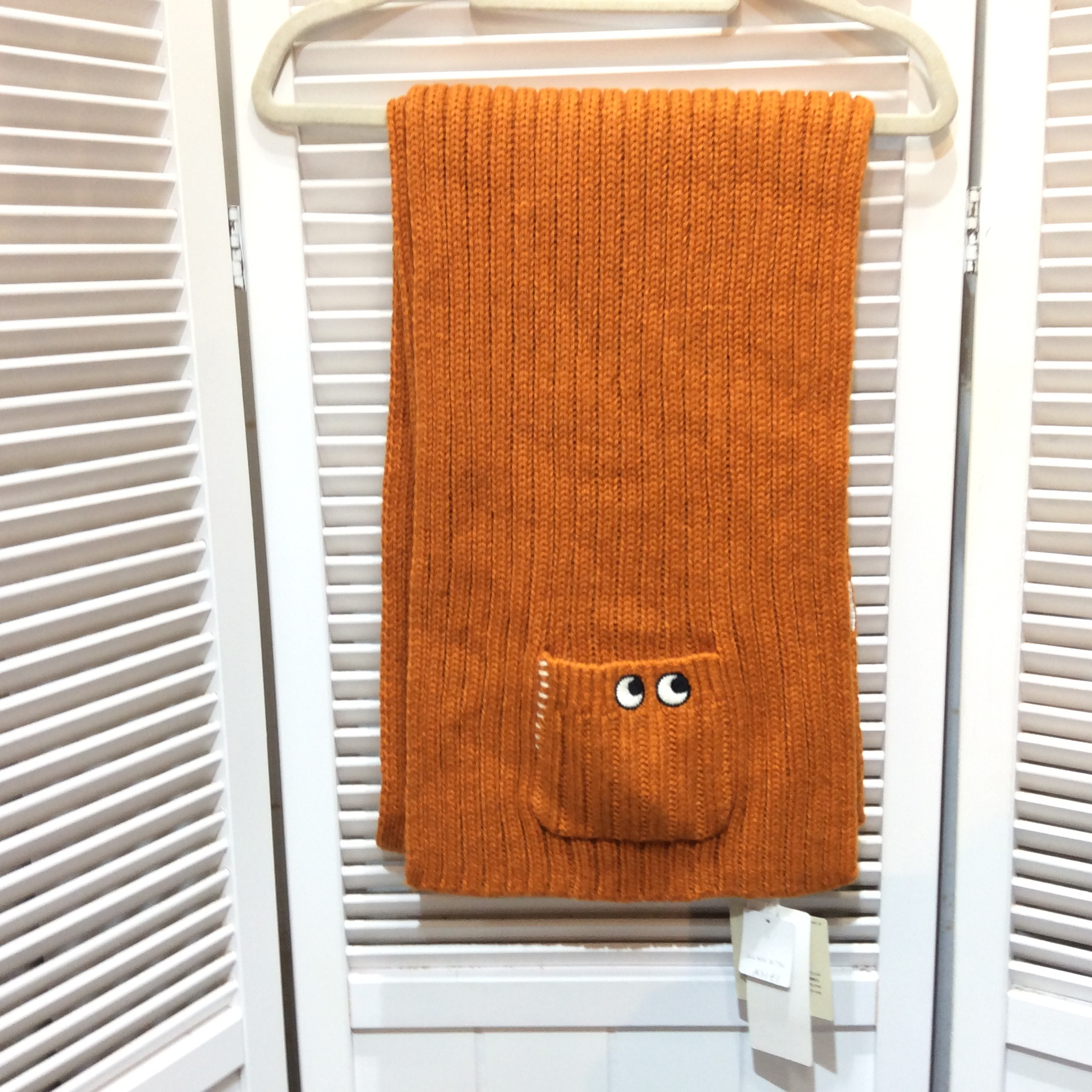 未使用 ユニクロ×ANYA コラボ  ヒートテックマフラー  オレンジ