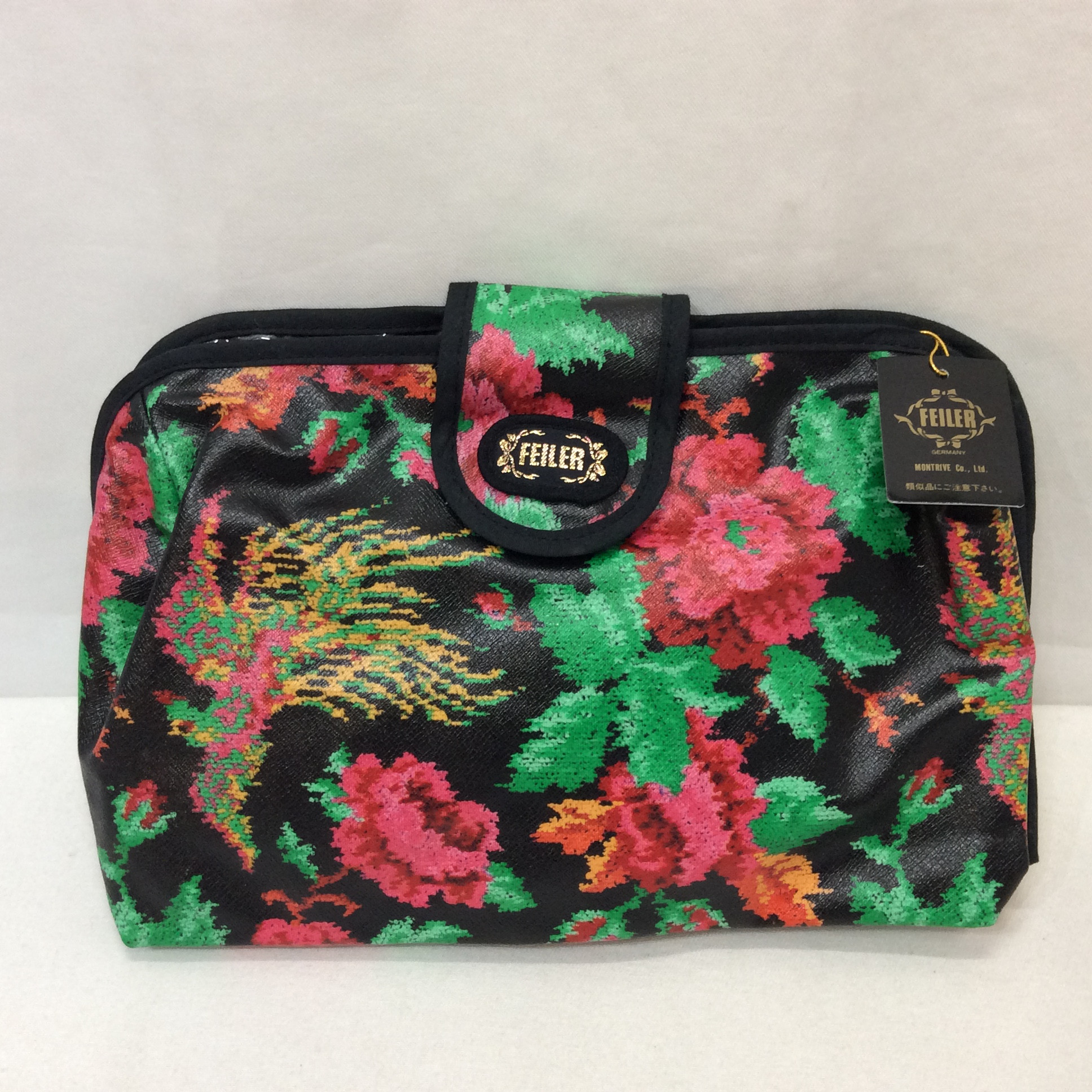 未使用☆FEILER フェイラー 合皮ポーチ 