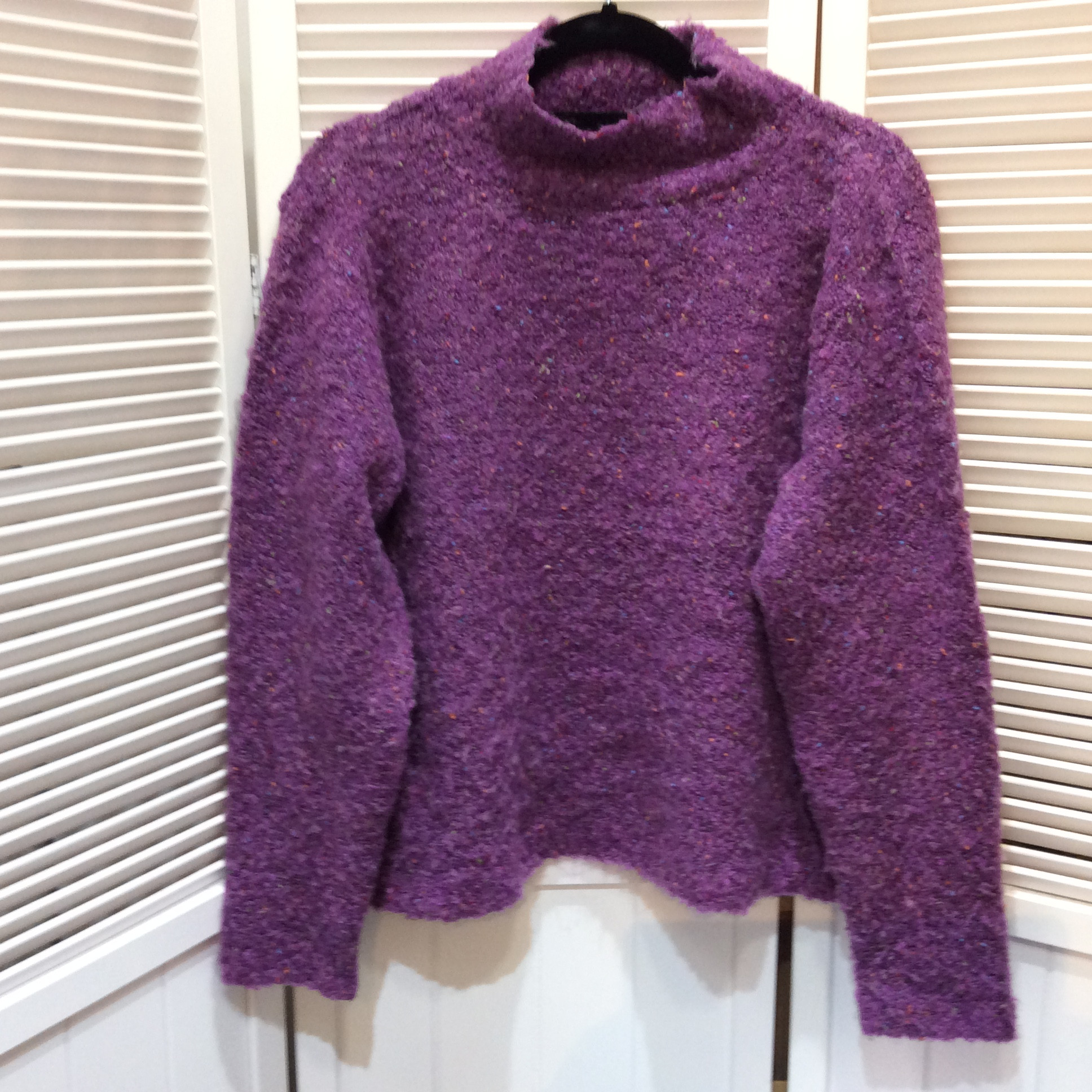 未使用 セーター M〜L  パープル