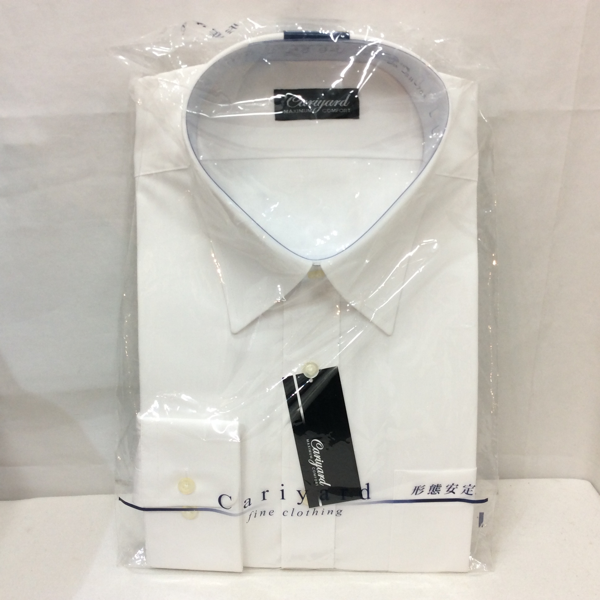 未使用☆メンズ 形状安定加工ワイシャツ 42-82 ホワイト