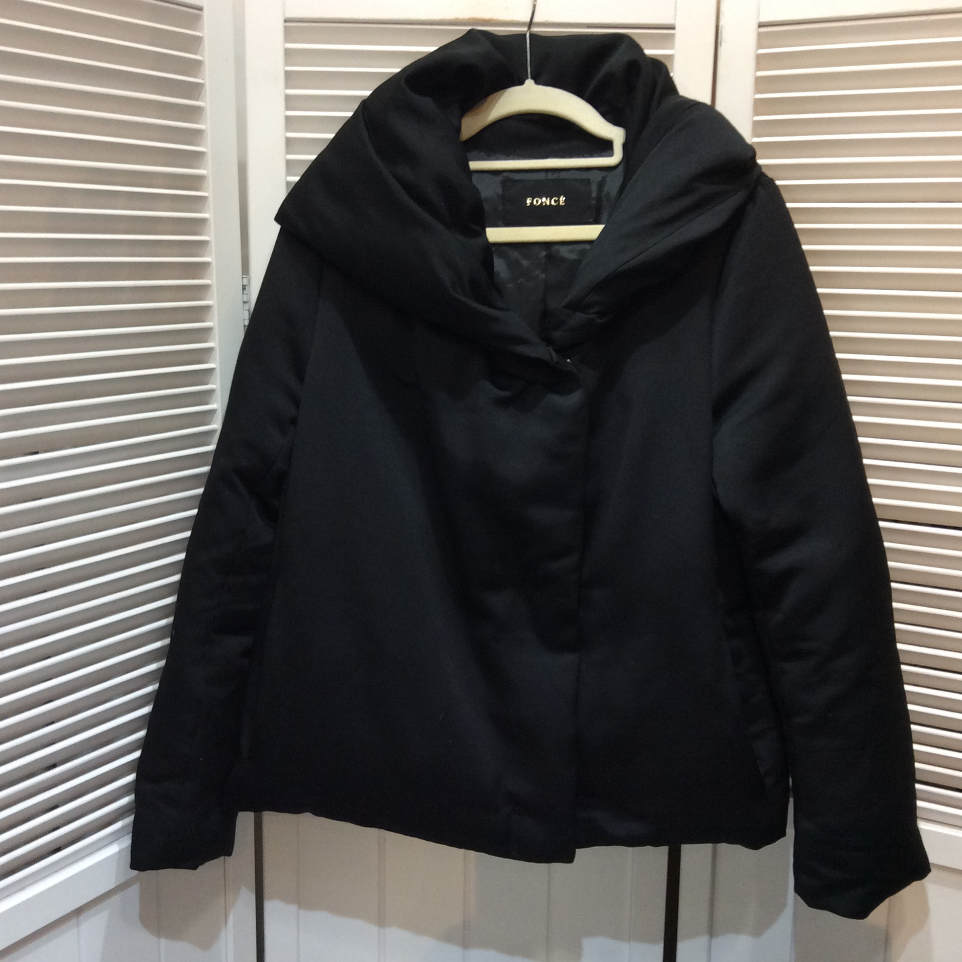 FONCE／アバハウス  ダウンジャケット サイズ38  ブラック  