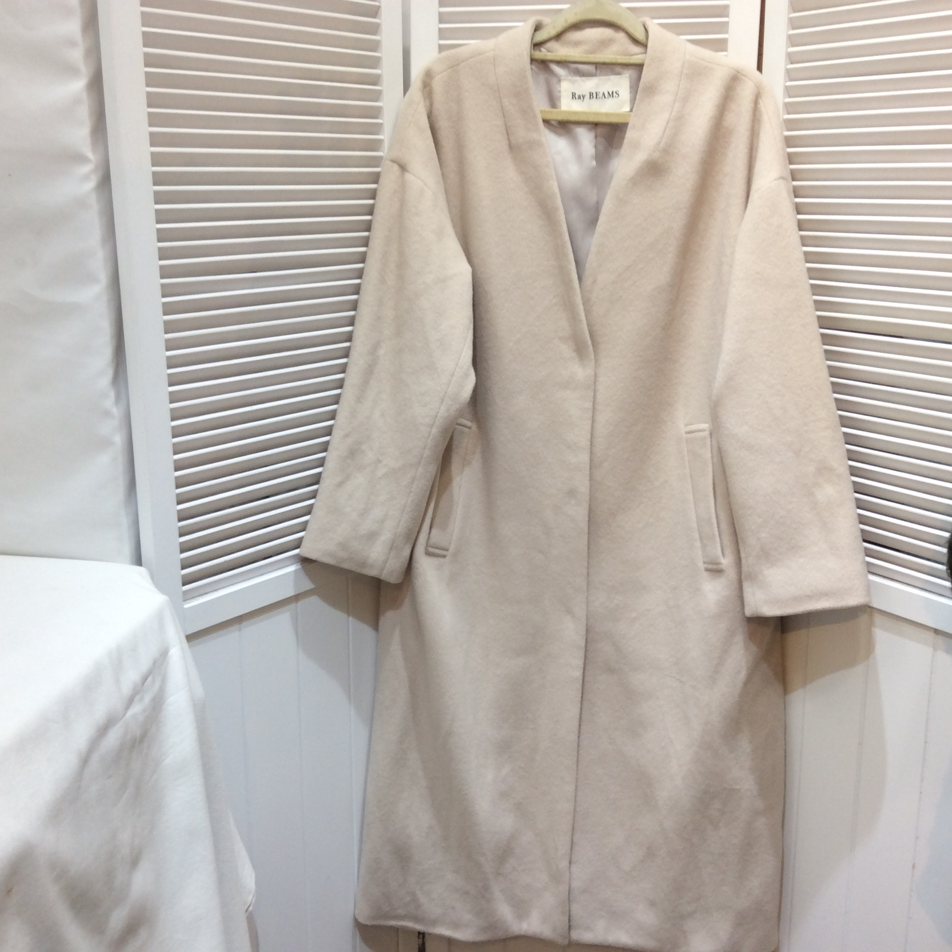 レイビームス ロングコート サイズ1  アイボリー