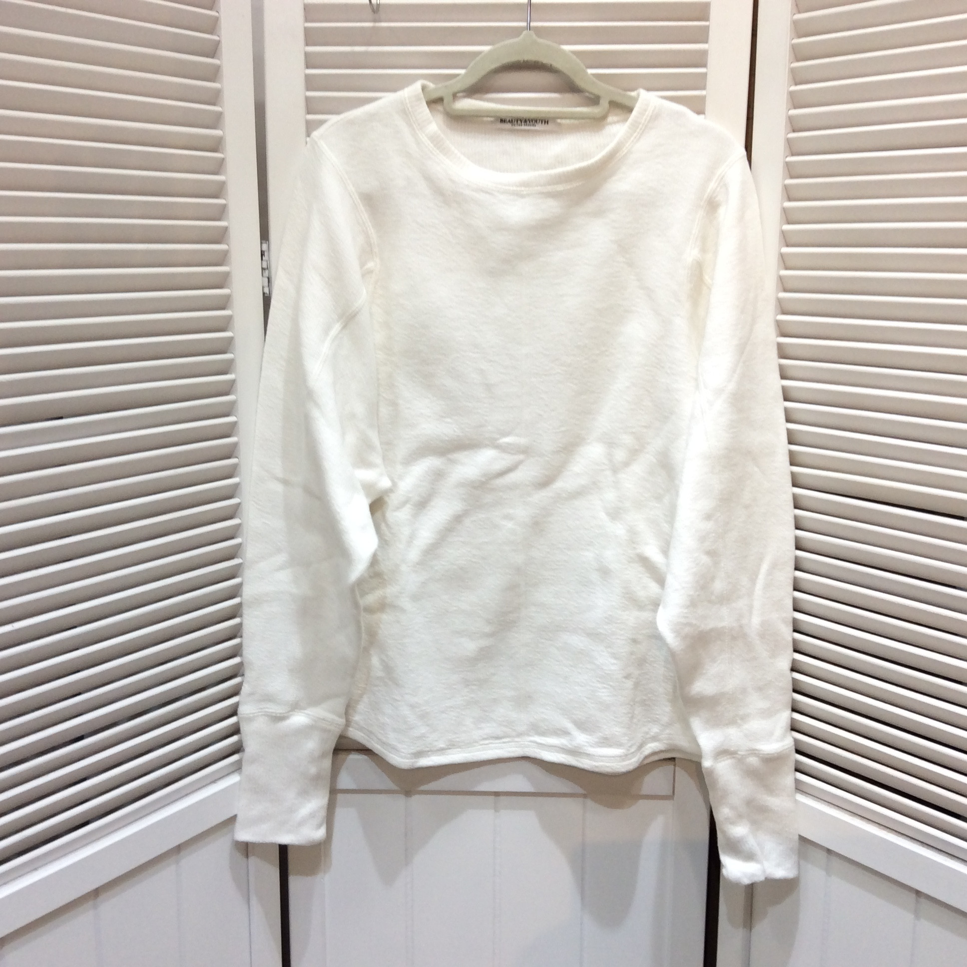 ビューティーユース／ユナイテッドアローズ 長袖Tシャツ  フリーサイズ  ホワイト 
