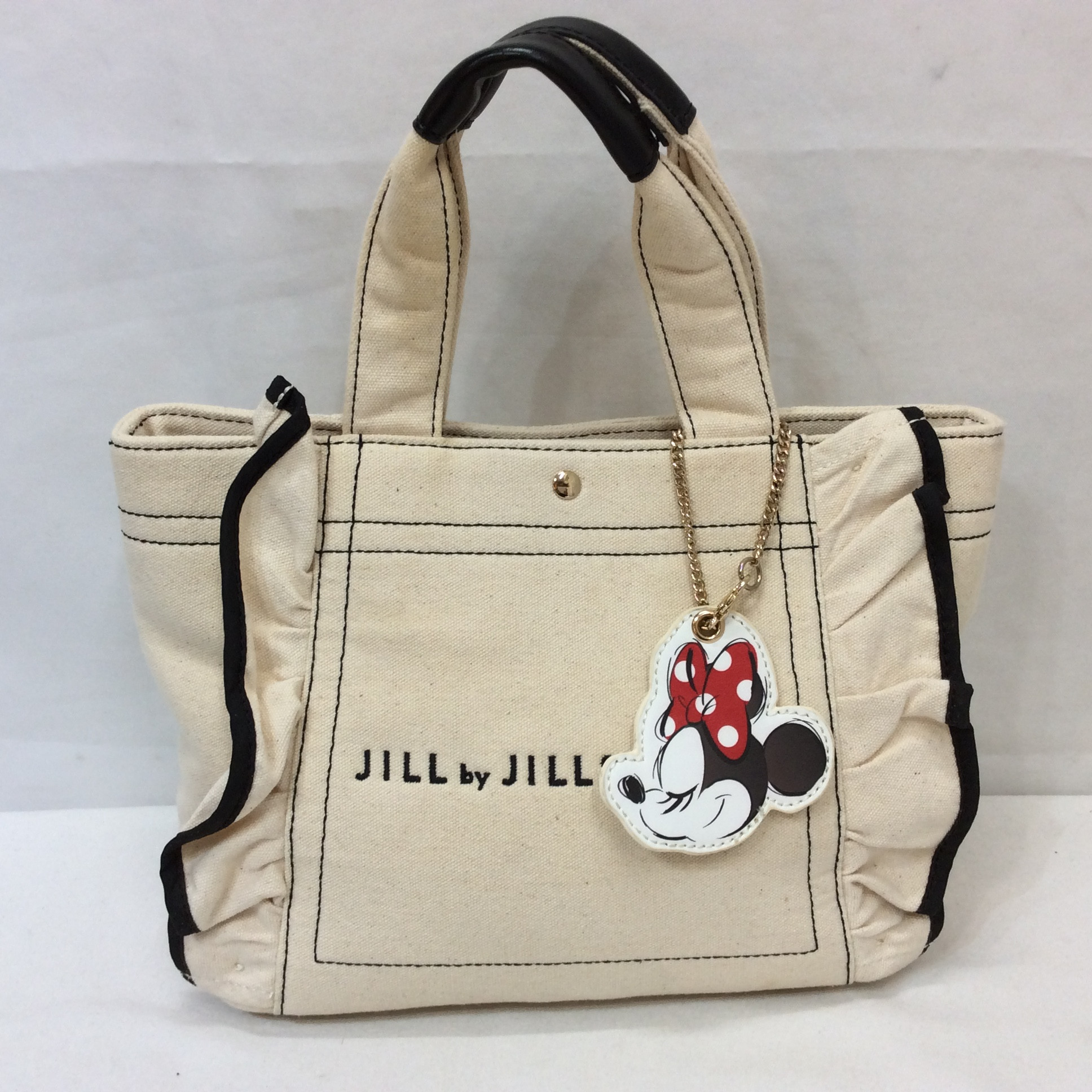 JILL by JILLSTUART ジルバイジルスチュアート×ディズニー ミニー フリルミニトートバッグ 生成り
