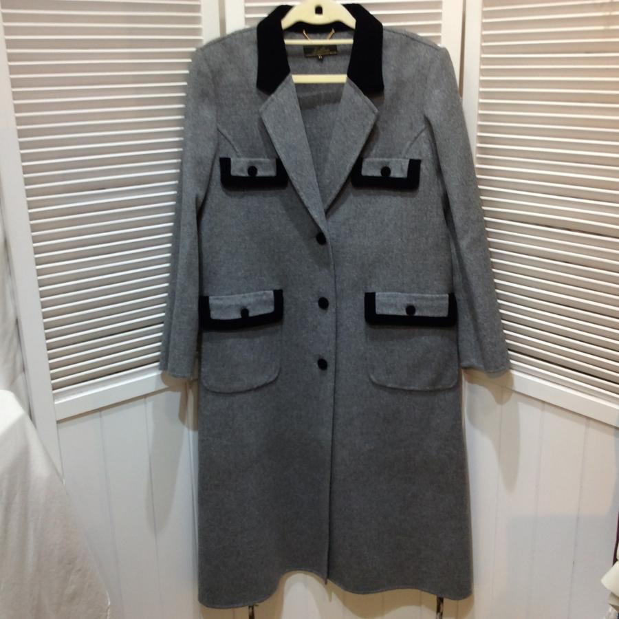 Leilian レリアン レディース ロングコート 11号 グレー