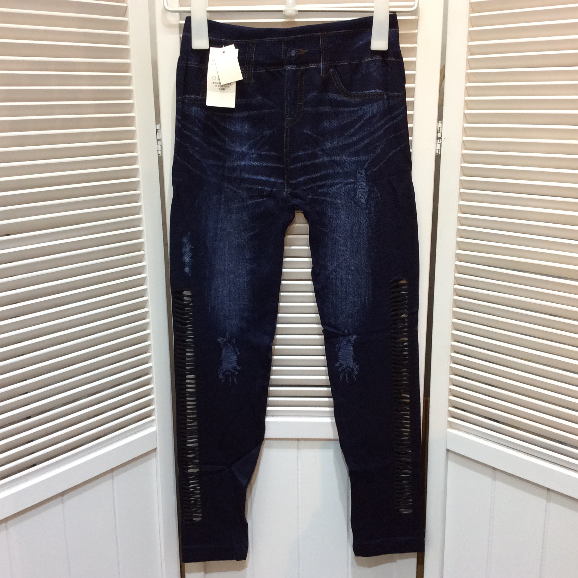 未使用☆レギンス M~XXL デニム柄