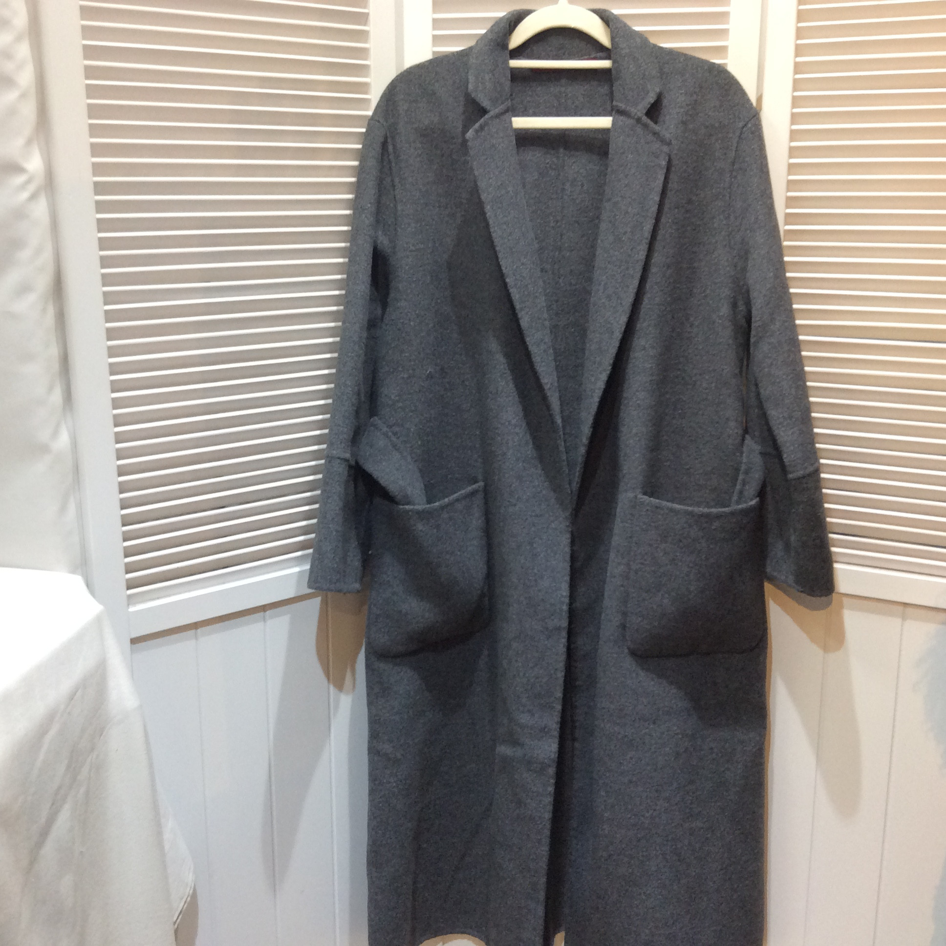 COMPTOIR DES COTONNIERS ロングコート XS〜S   チャコールグレー  