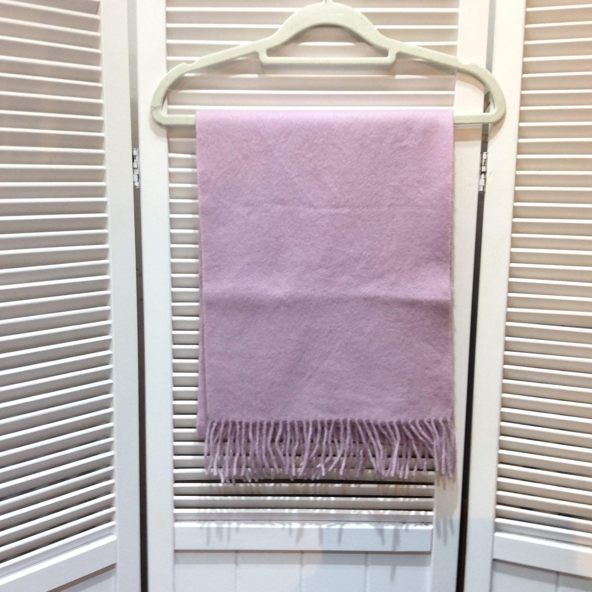 未使用 カシミヤマフラー  ピンク