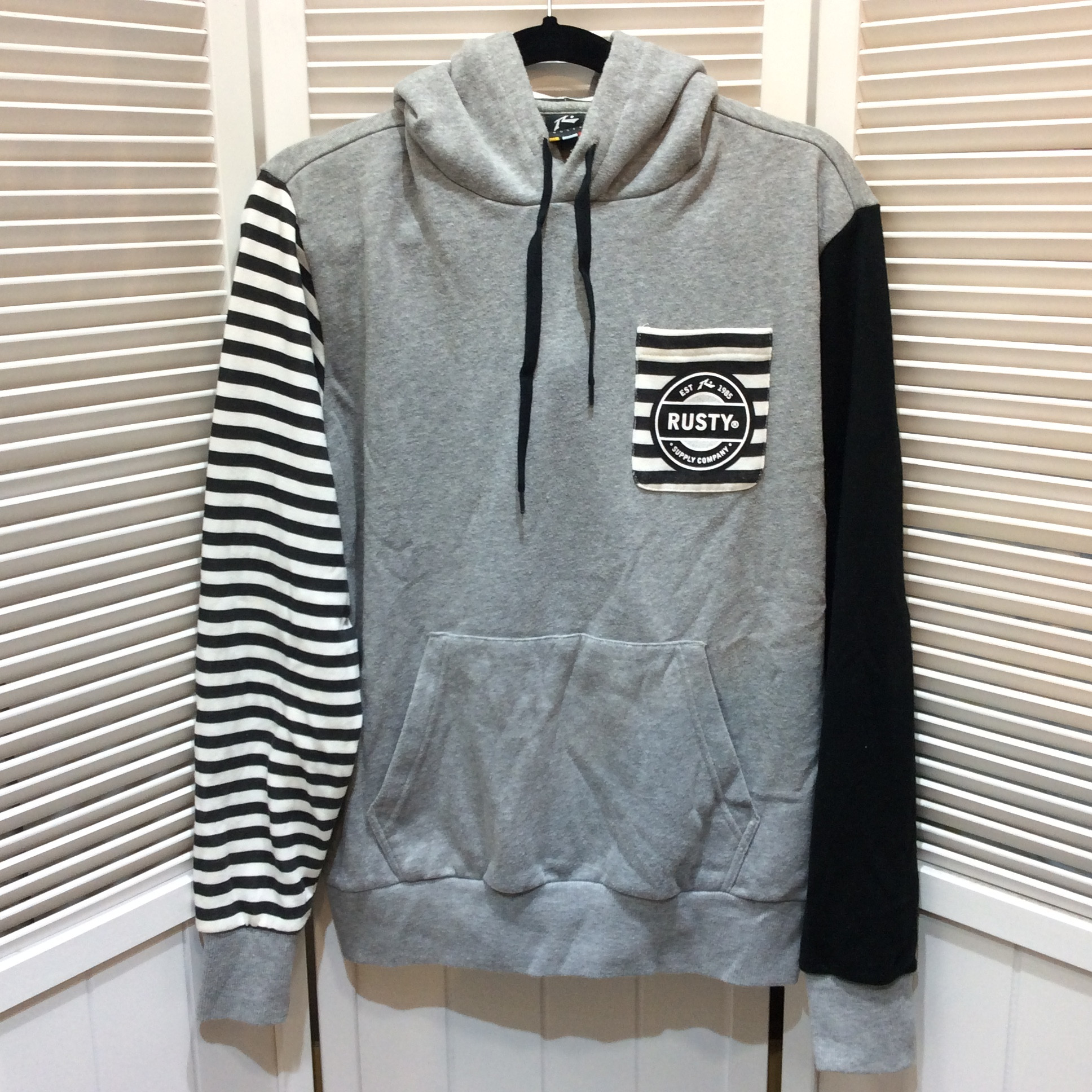 RUSTY ラスティ メンズ パーカー M グレー
