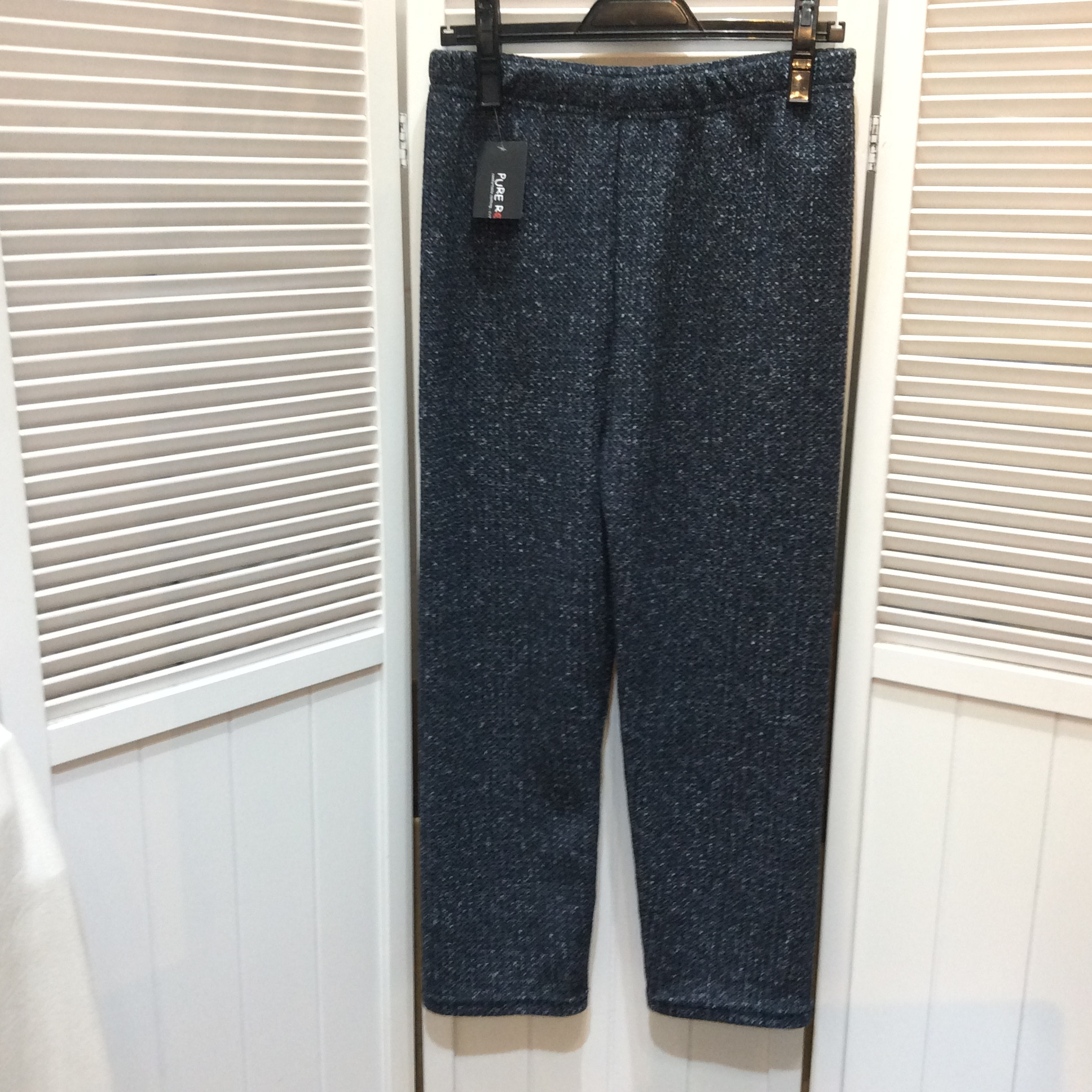 未使用 ニット風パンツ M〜L  グレー系