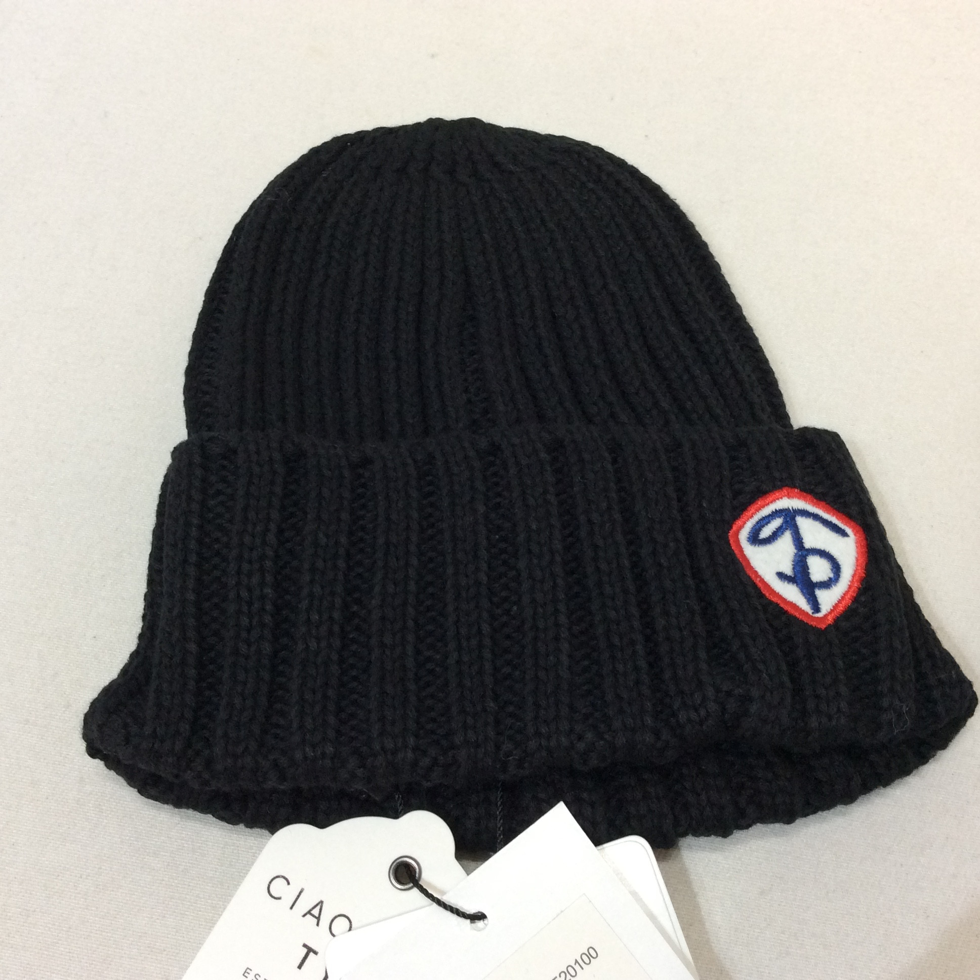 未使用☆CIAOPANIC TYPY チャオパニック ティピー キッズニットキャップ F フリーサイズ ブラック