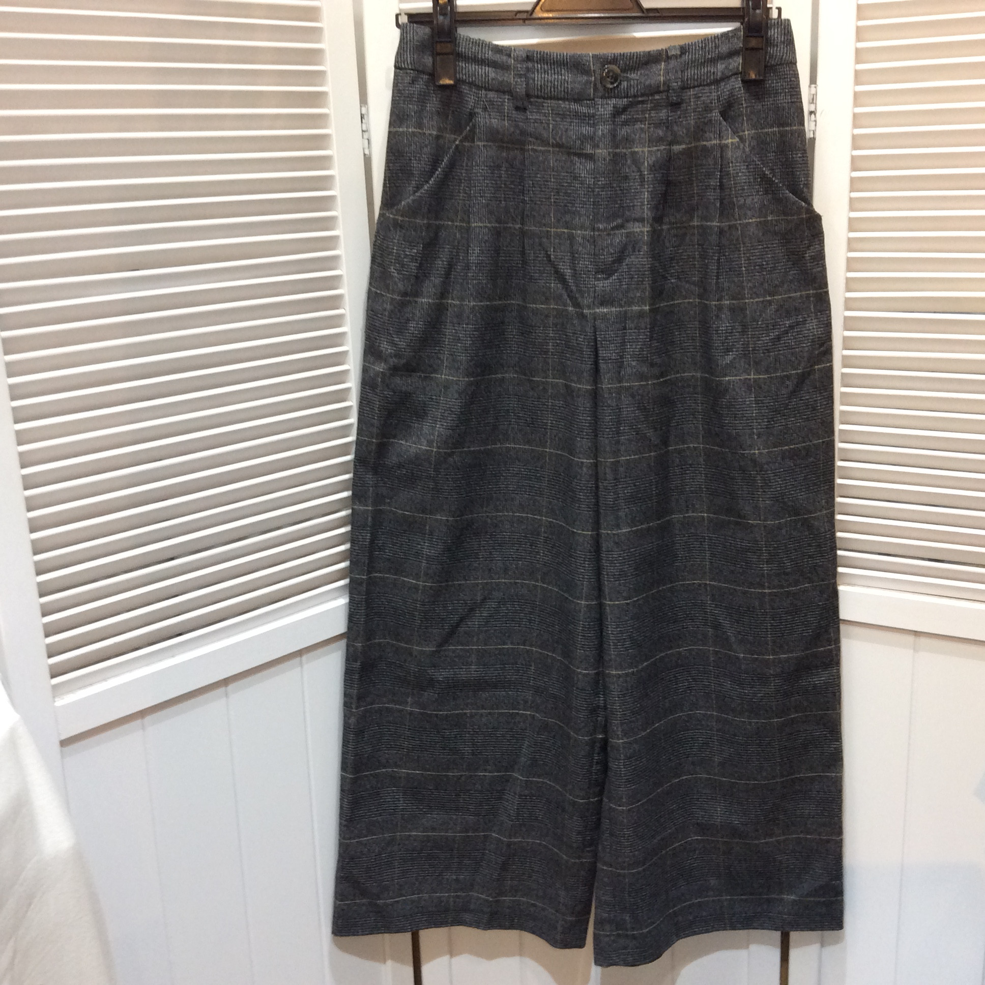 スタジオクリップ   パンツ Mサイズ  グレーチェック柄