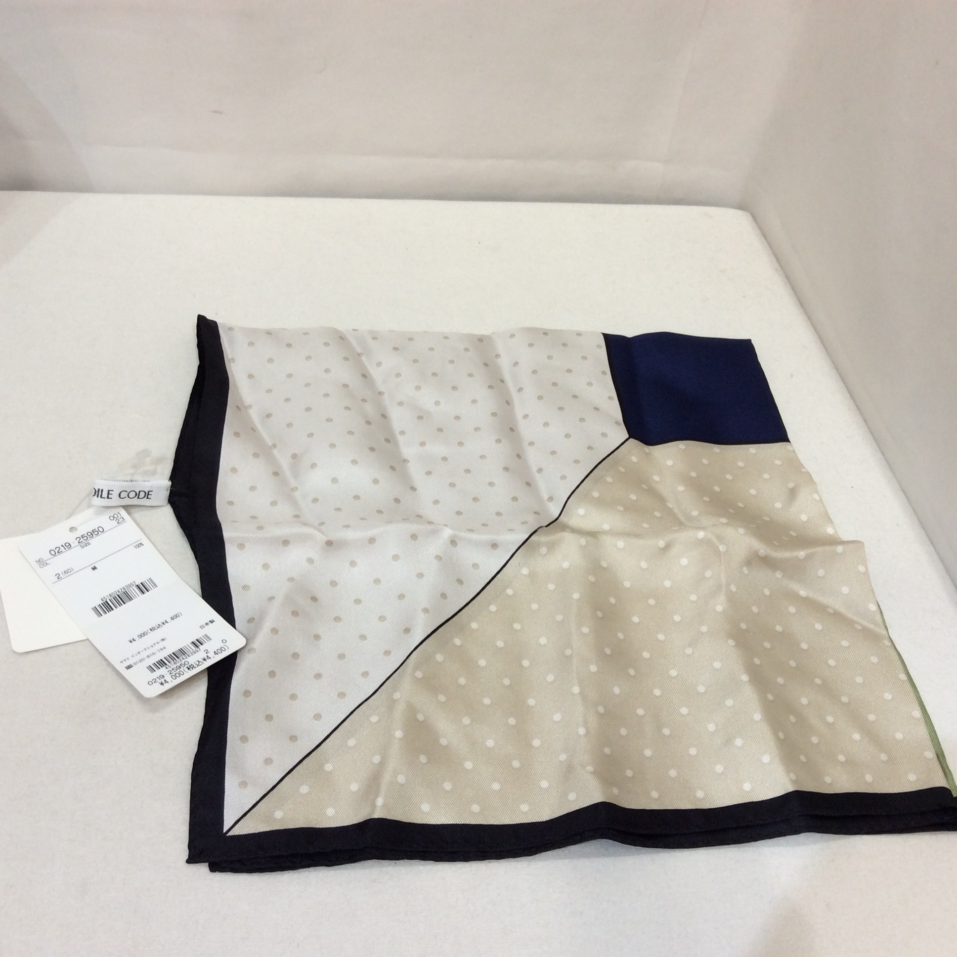 未使用 CROCODILE CODE シルクスカーフ