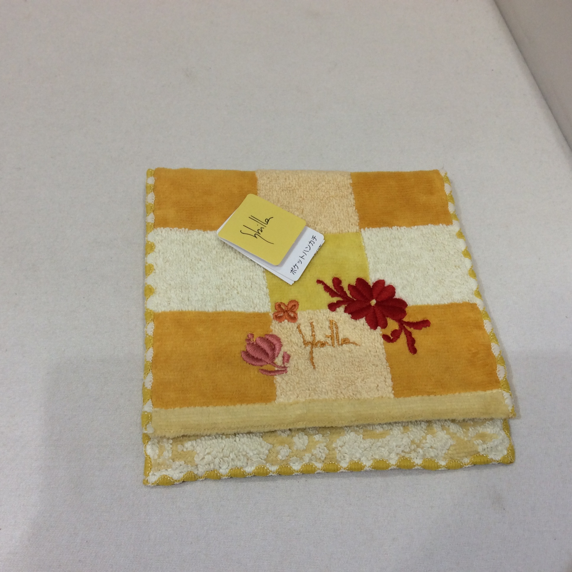 未使用 シビラ ポケットタオルハンカチ イエロー