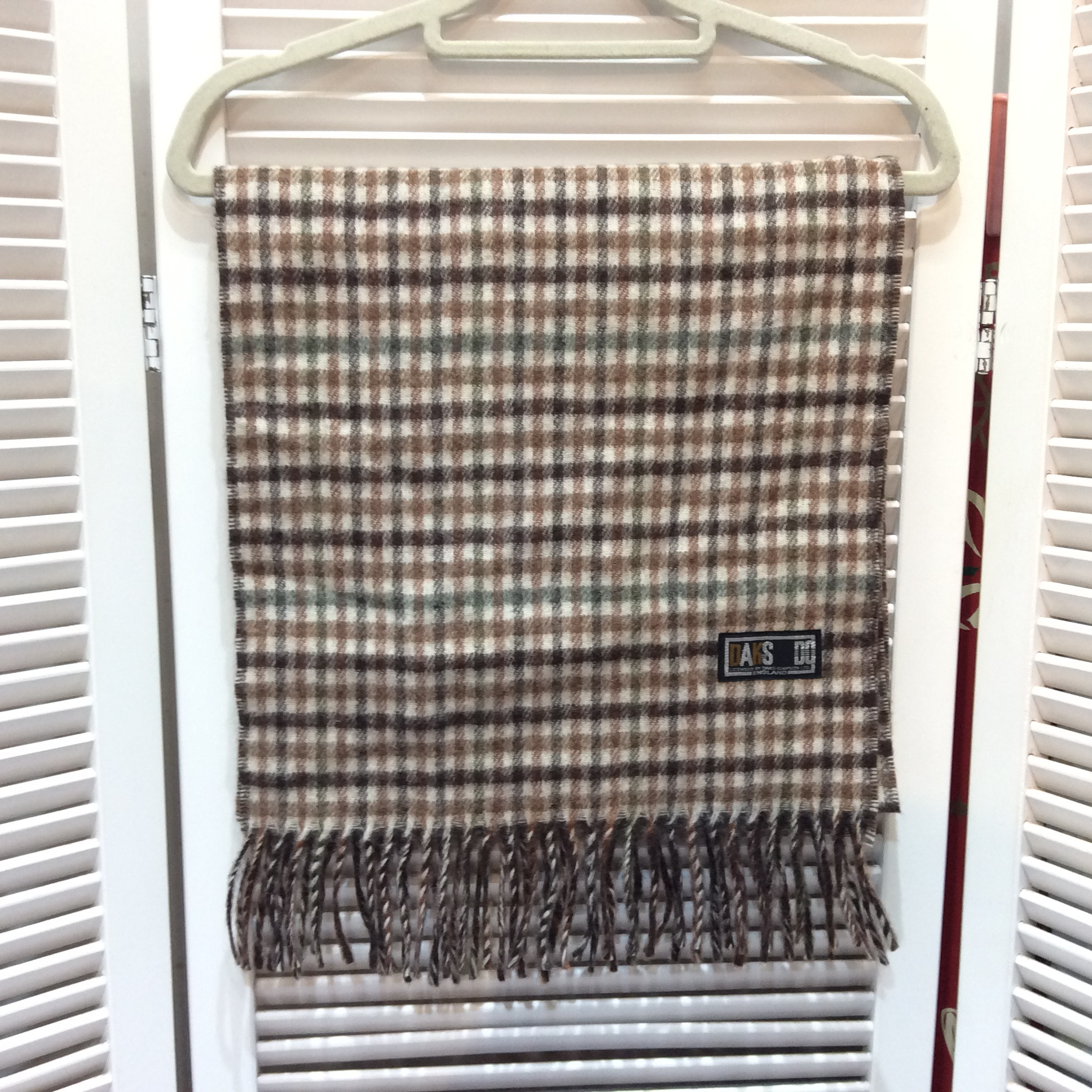 DAKS ダックス  カシミヤ入りマフラー  チェック柄