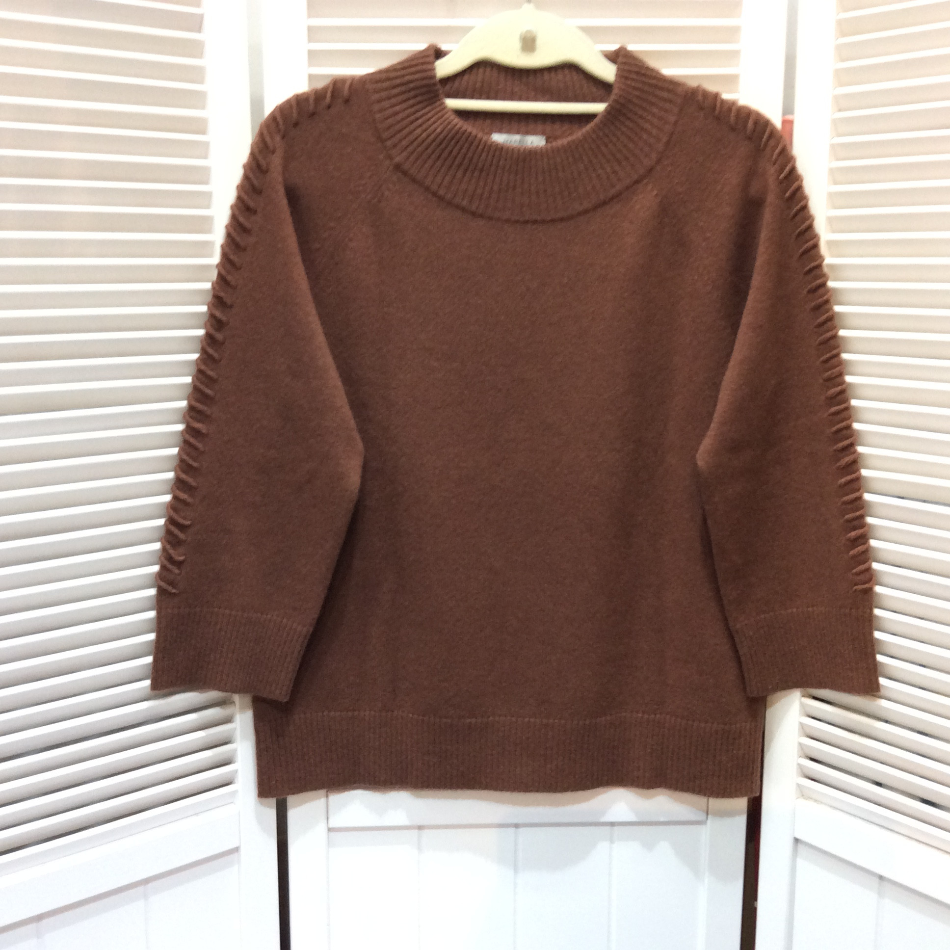 マレーラ 七分袖セーター  ブラウン