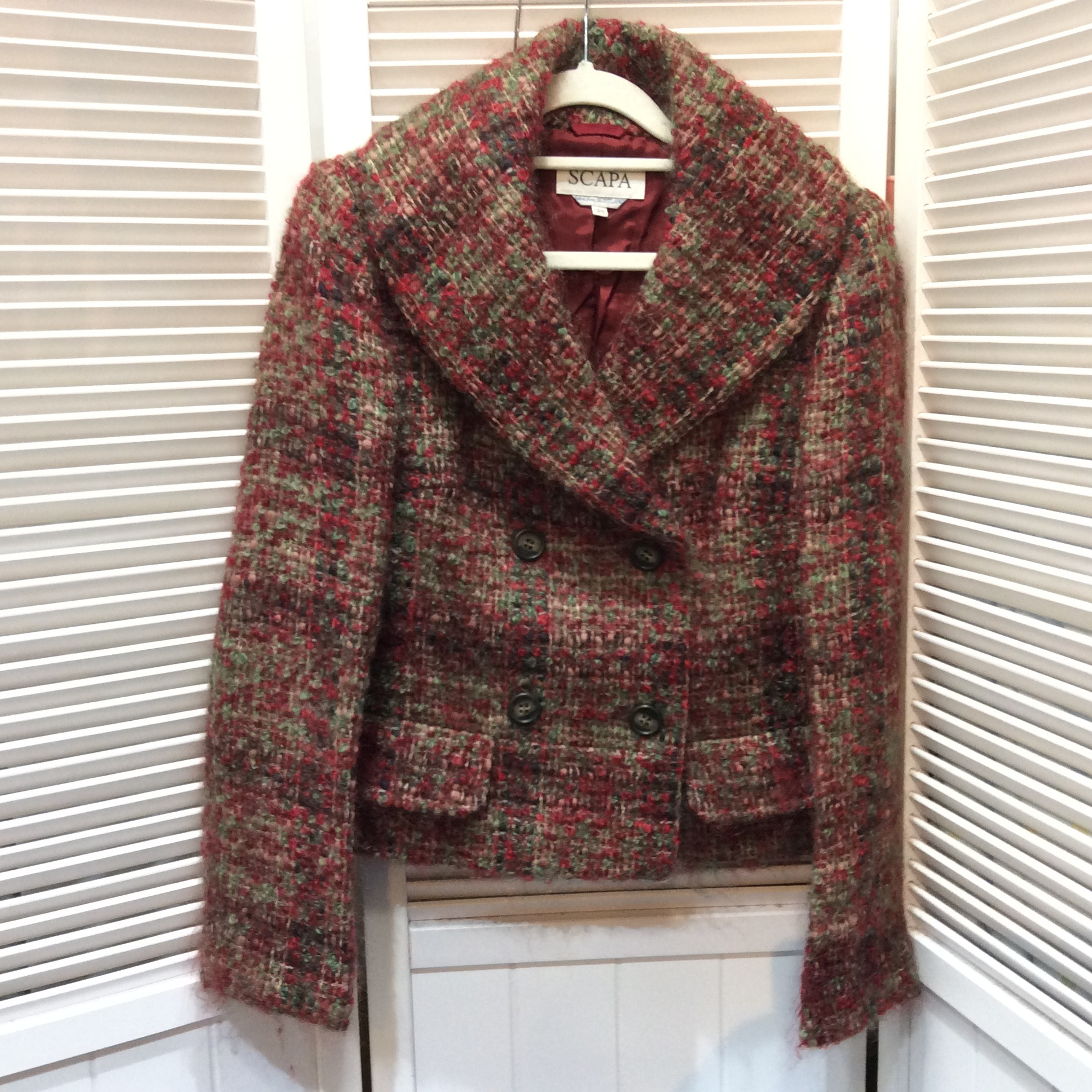 SCAPA スキャパ   ジャケット サイズ38  エンジツイード 