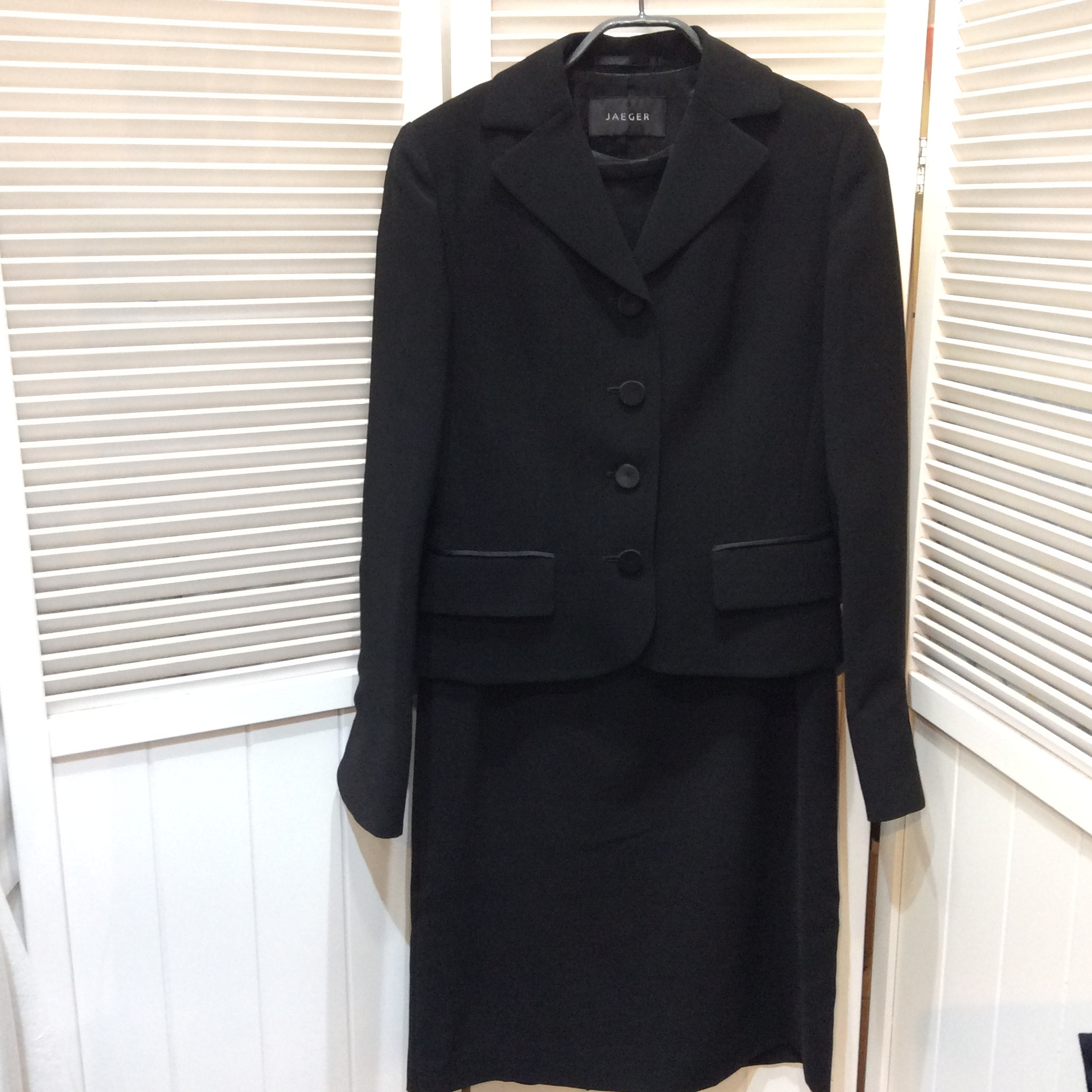 JAEGER イエーガー  フォーマルスーツ  9号 ブラック 美品