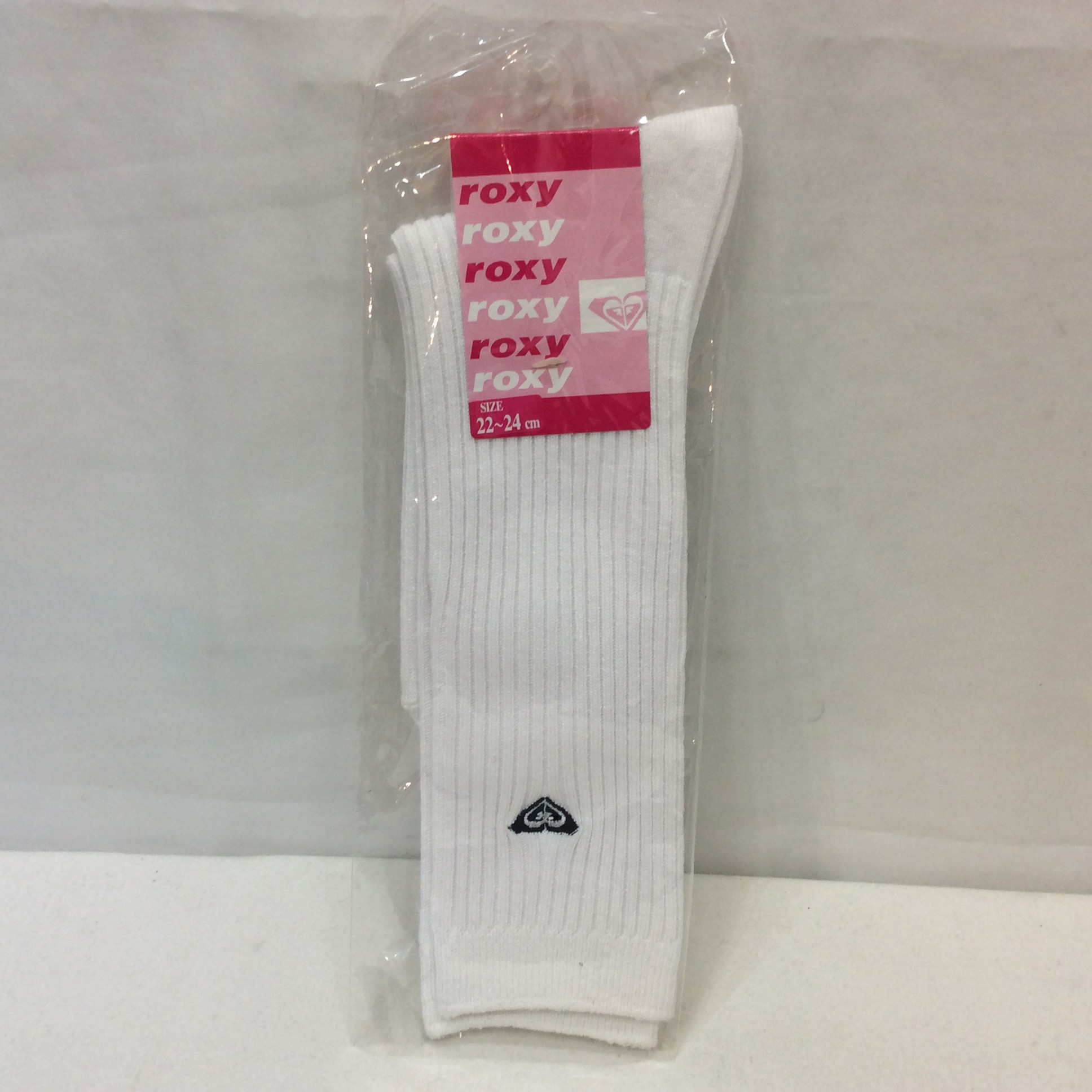 未使用☆ROXY ロキシー ハイソックス 22~24cm ホワイト
