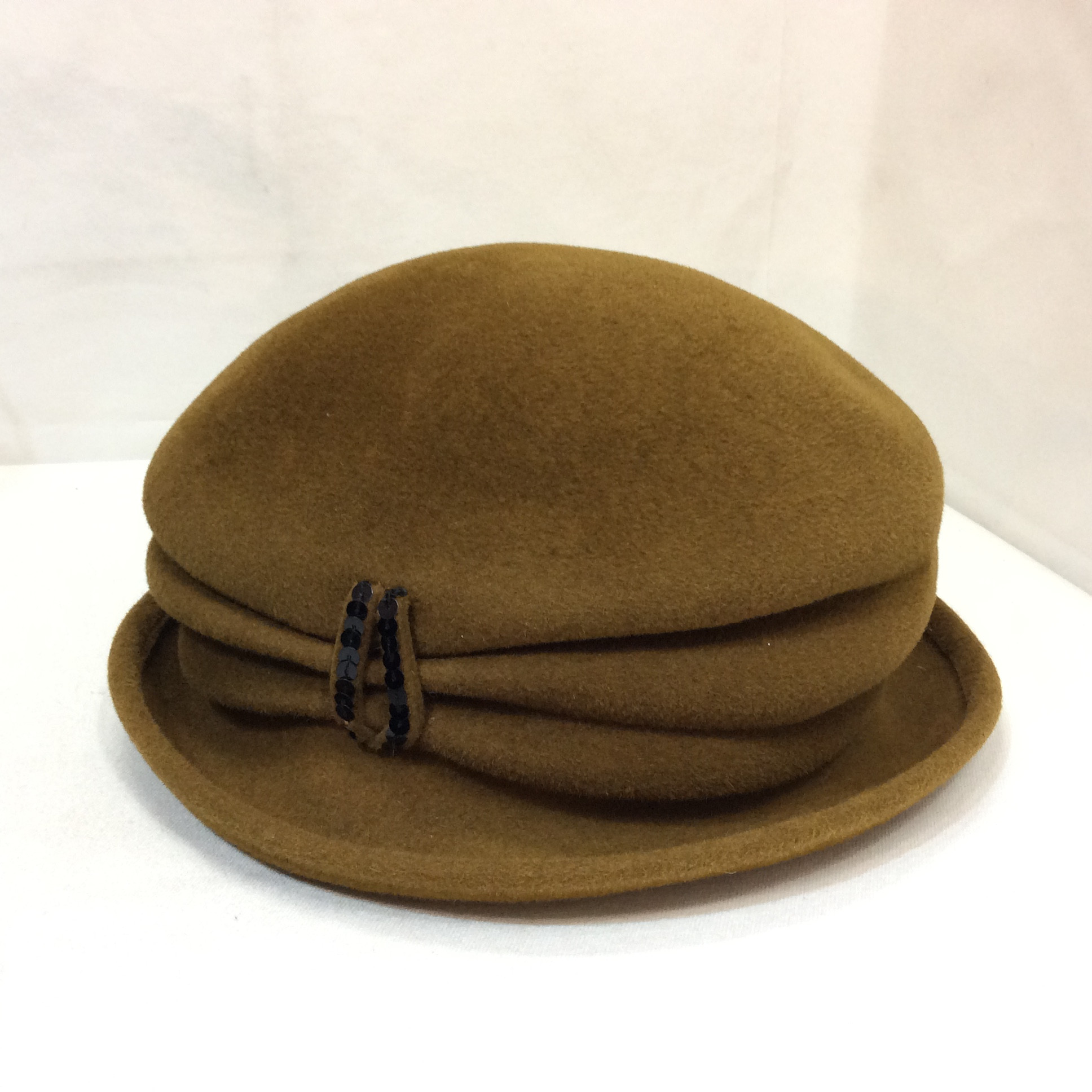 LEONR ウール帽子 ブラウン系 日本製