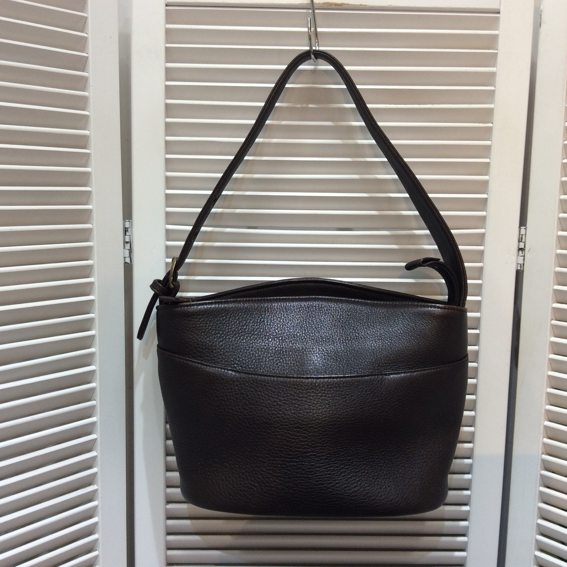 レザーバッグ  ダークブラウン