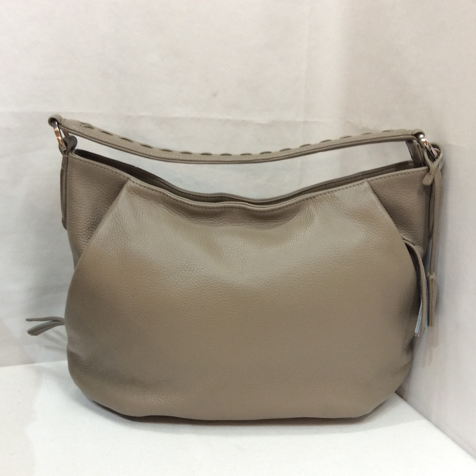 レザーバッグ グレージュ  美品