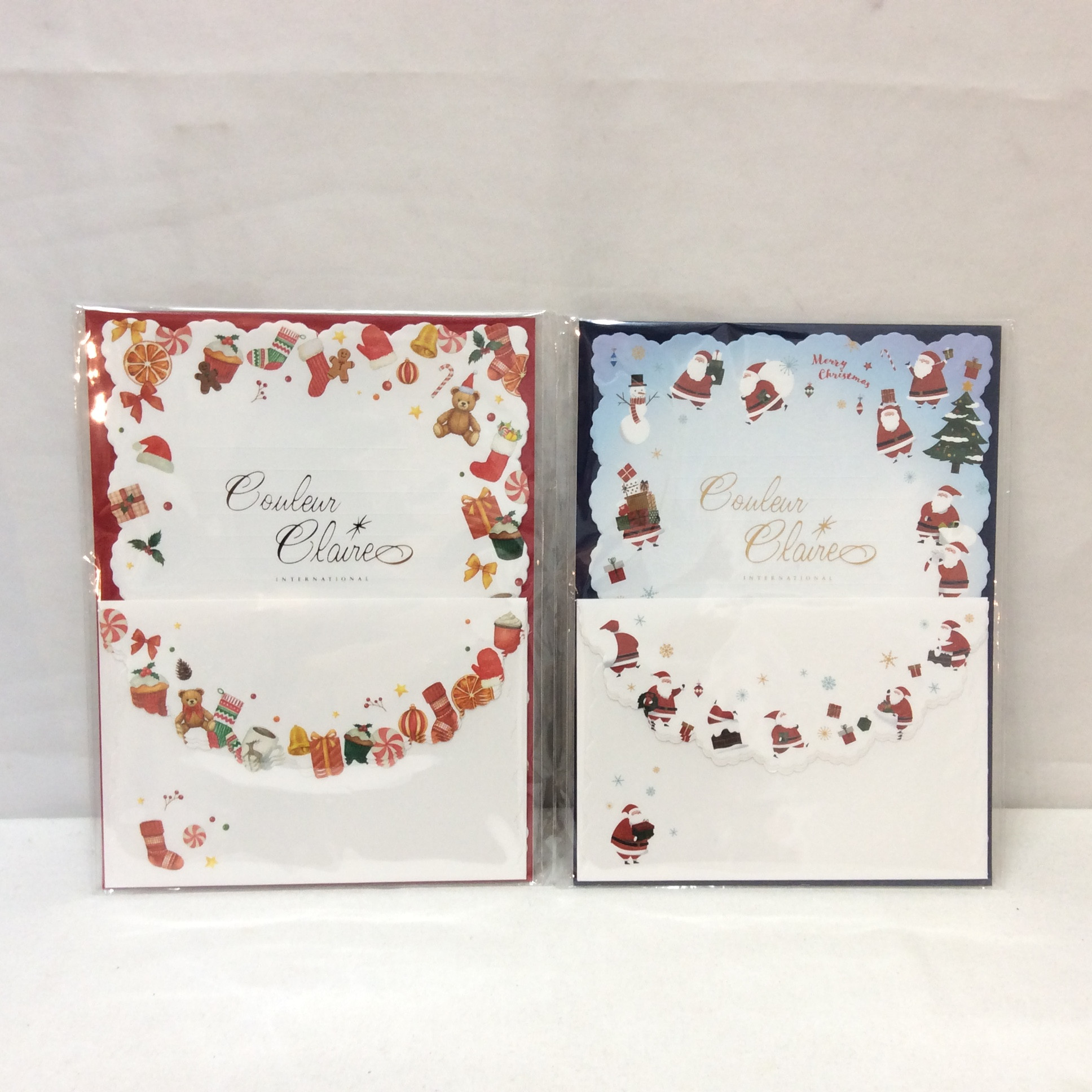 新品  レターセット  各種  クリスマスシリーズ