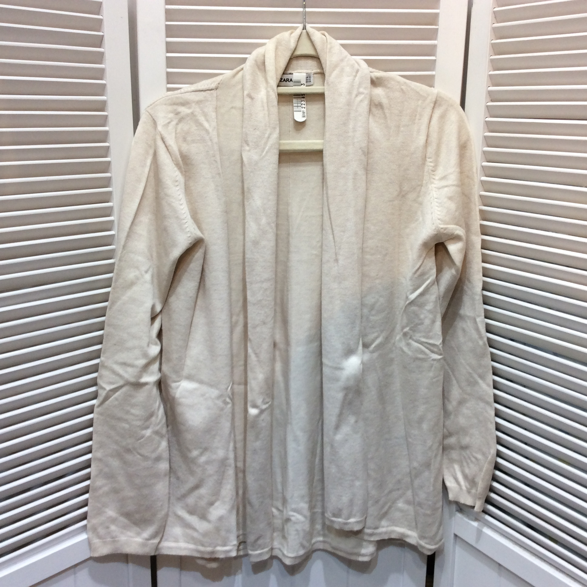 ZARA KNIT ザラ レディース カーディガン M 生成り