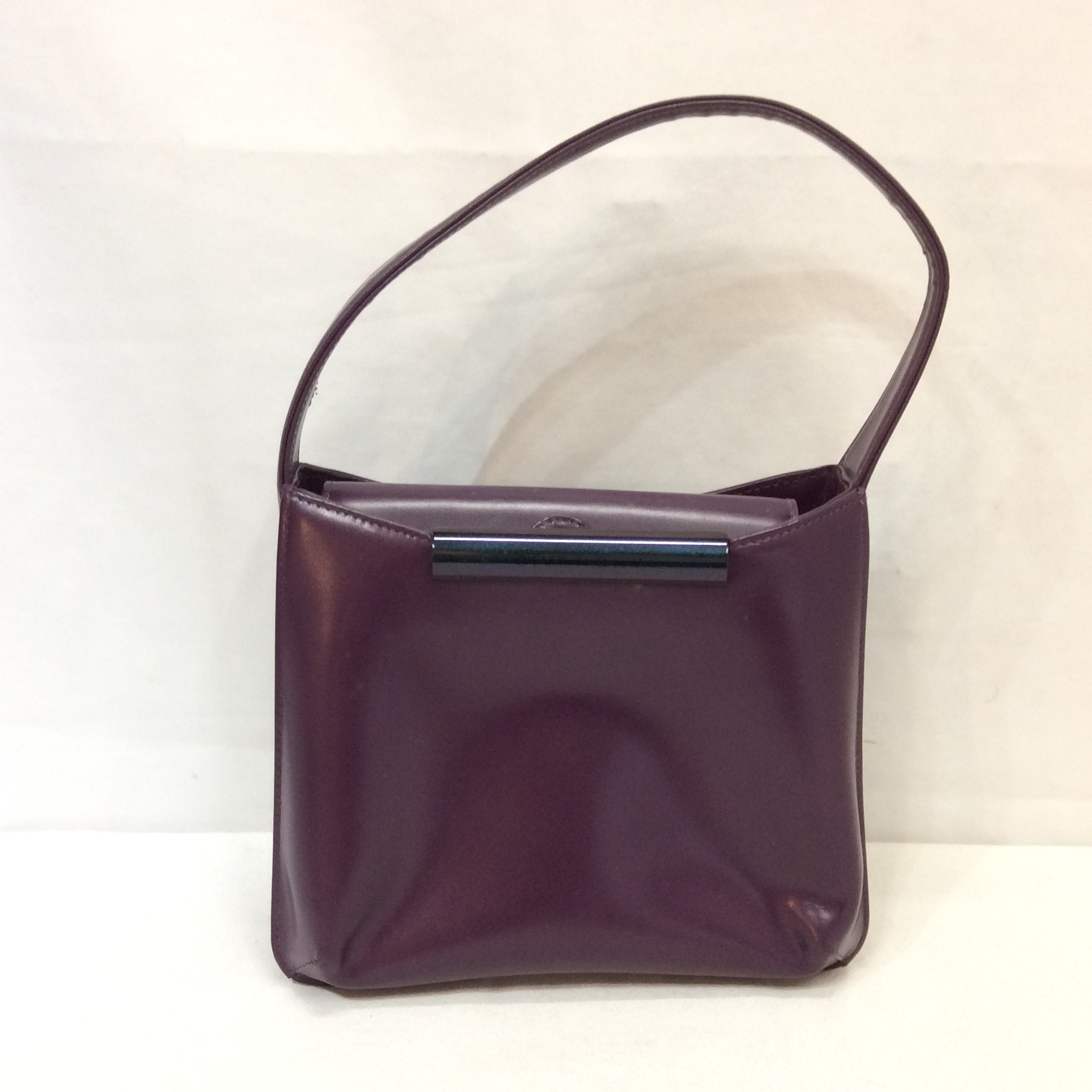 ジバンシー レザーハンドバッグ  ダークパープル