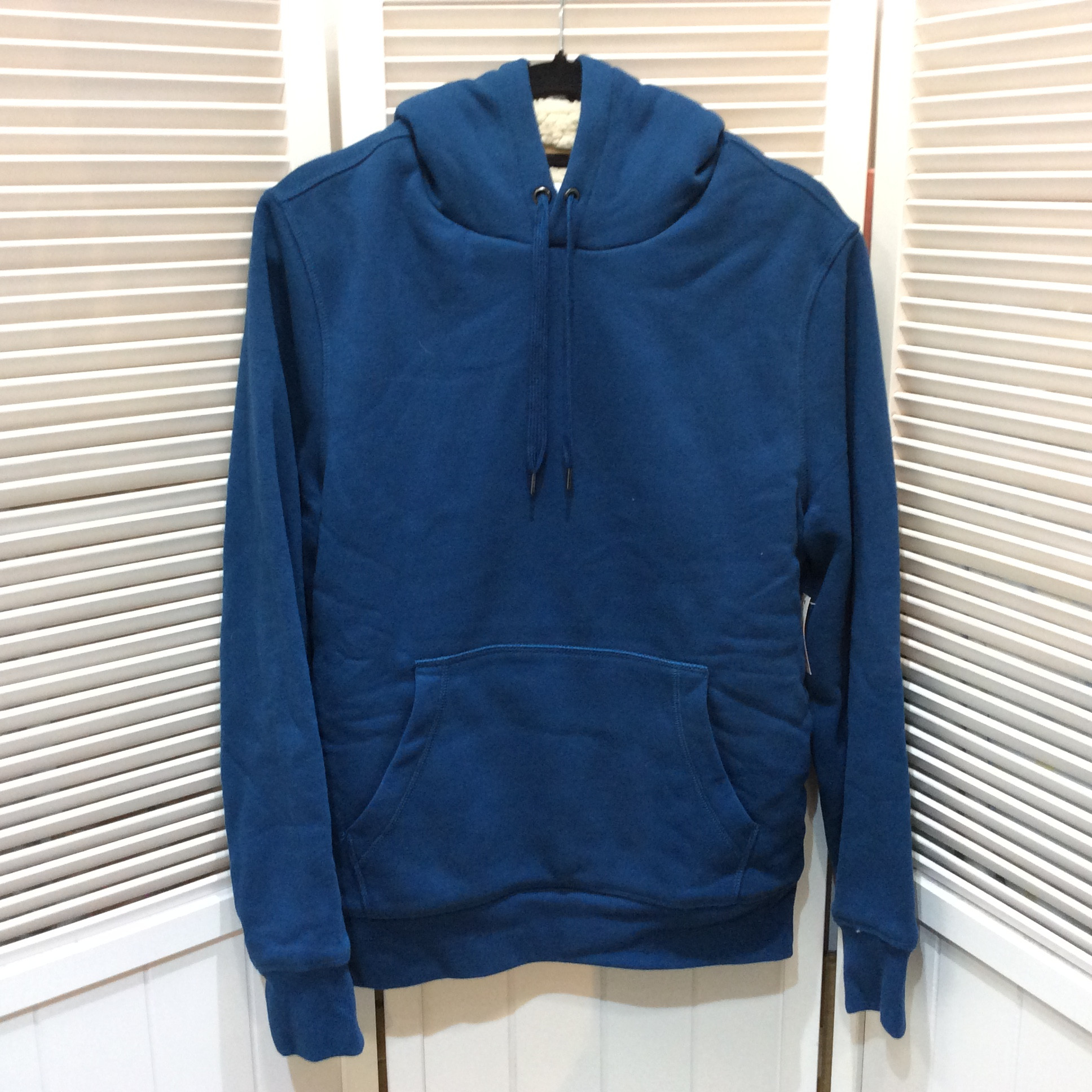 未使用☆Amazon essentials アマゾン エッセンシャルズ メンズ 裏ボアパーカー S ブルー