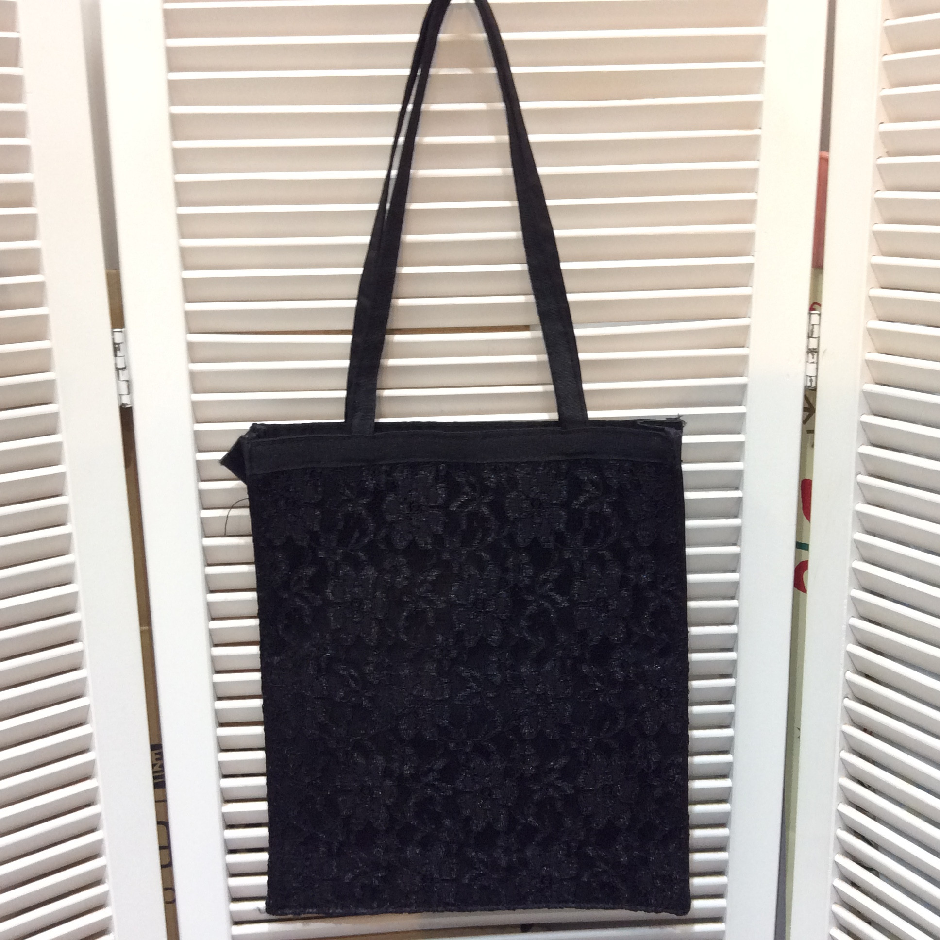 ジルスチュアート 手提げレースバッグ ブラック