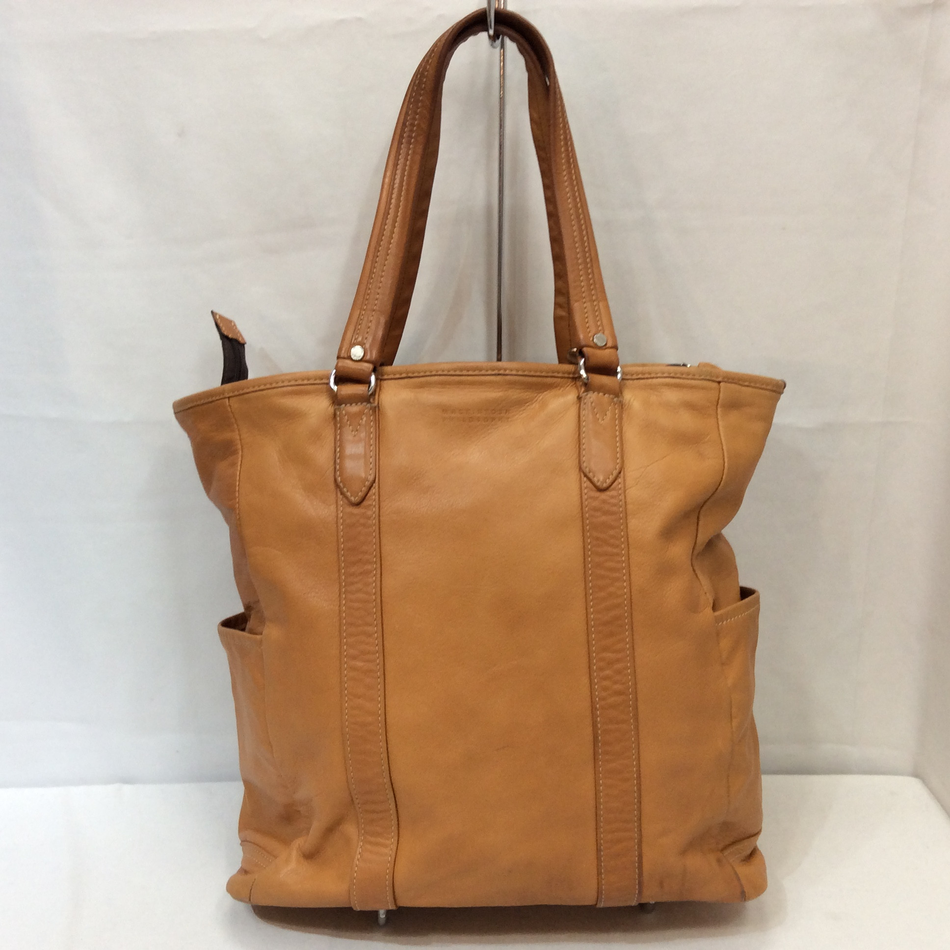 MACKINTOSH PHILOSOPHY マッキントッシュフィロソフィー レザートートバッグ キャメル