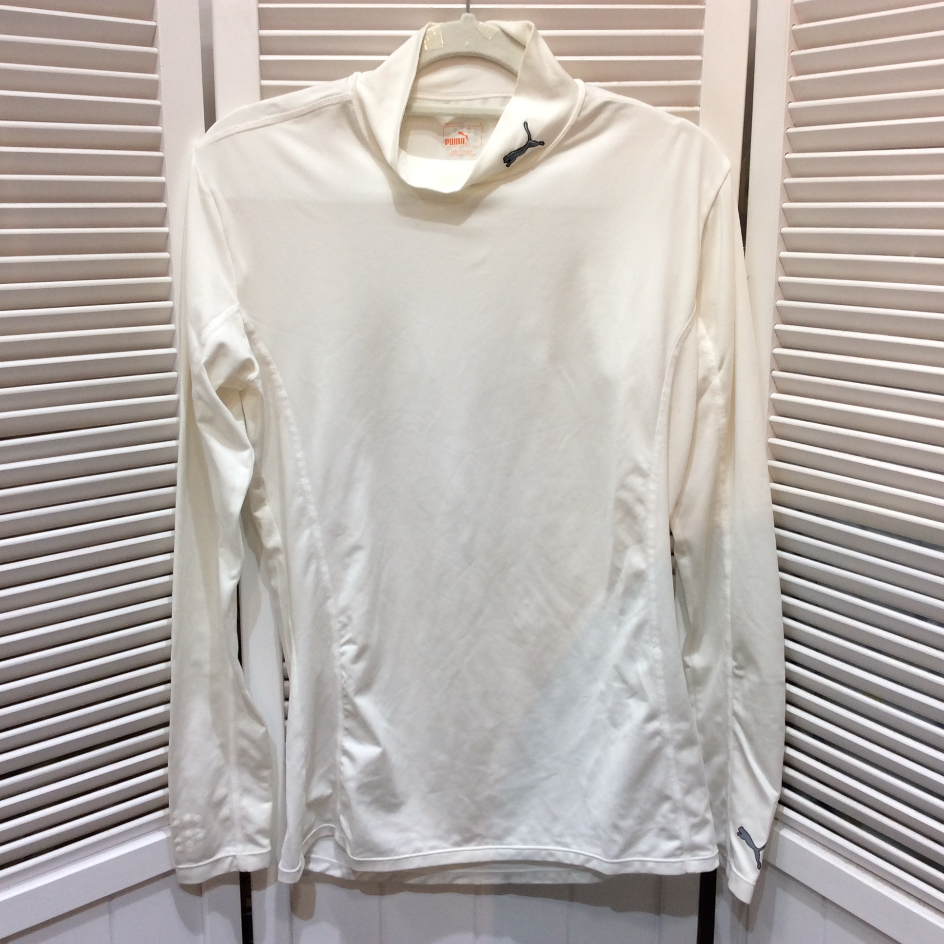 プーマ レディース タートルカットソー L ホワイト