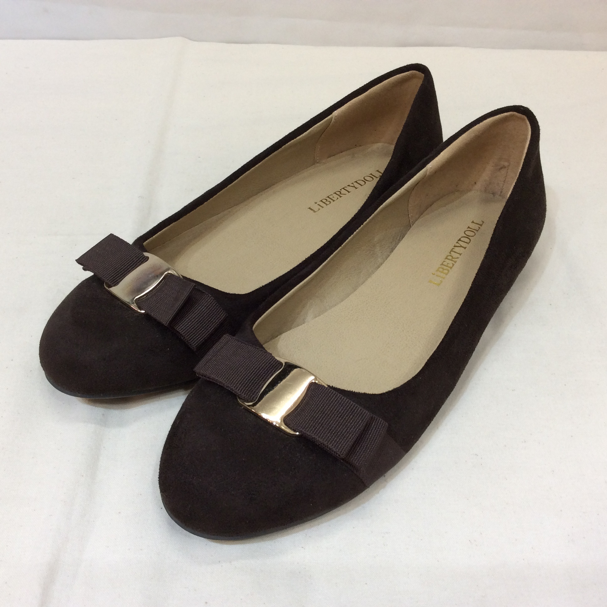 未使用☆リバティドール 合皮パンプス LL こげ茶