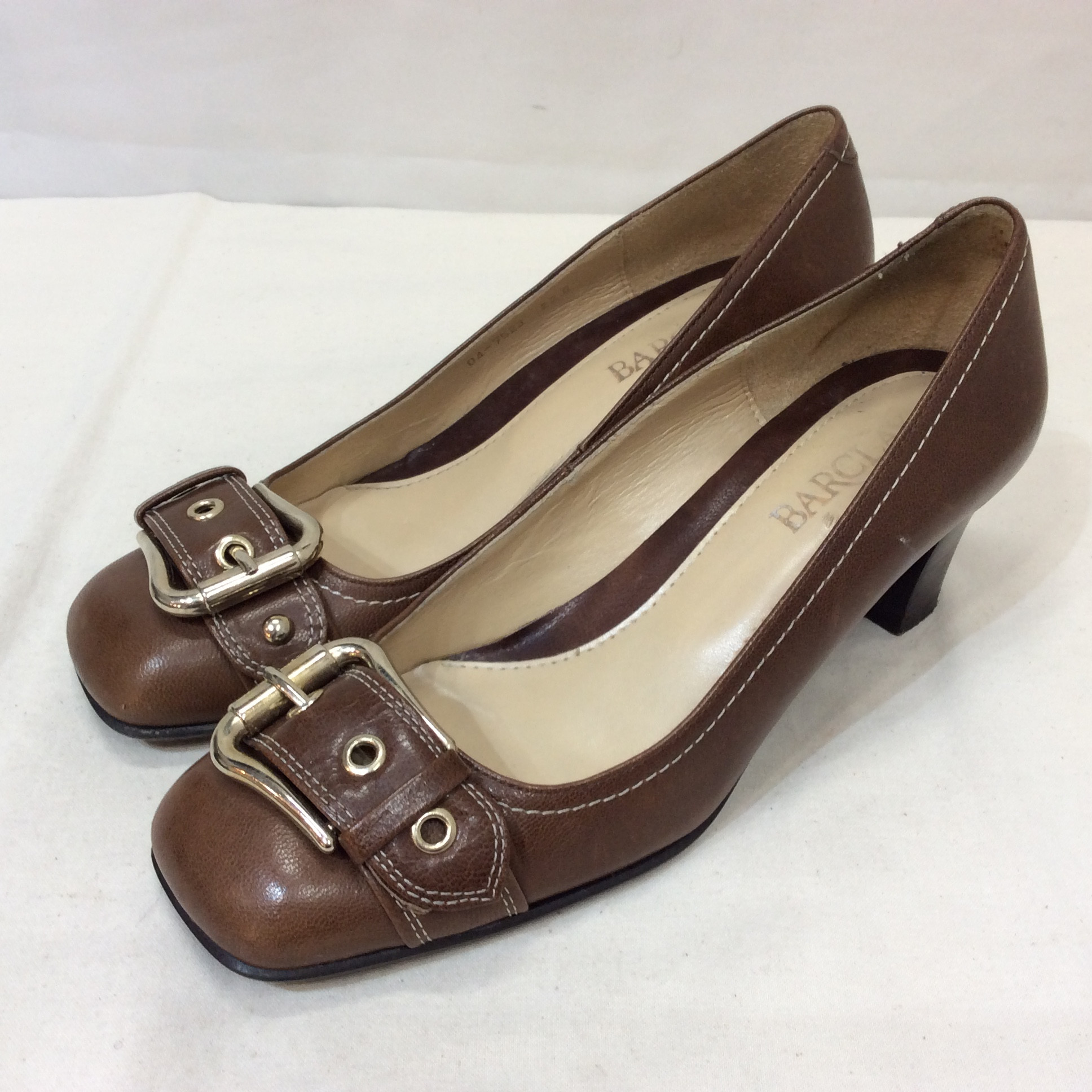 バークレー レザーパンプス 22cm ブラウン