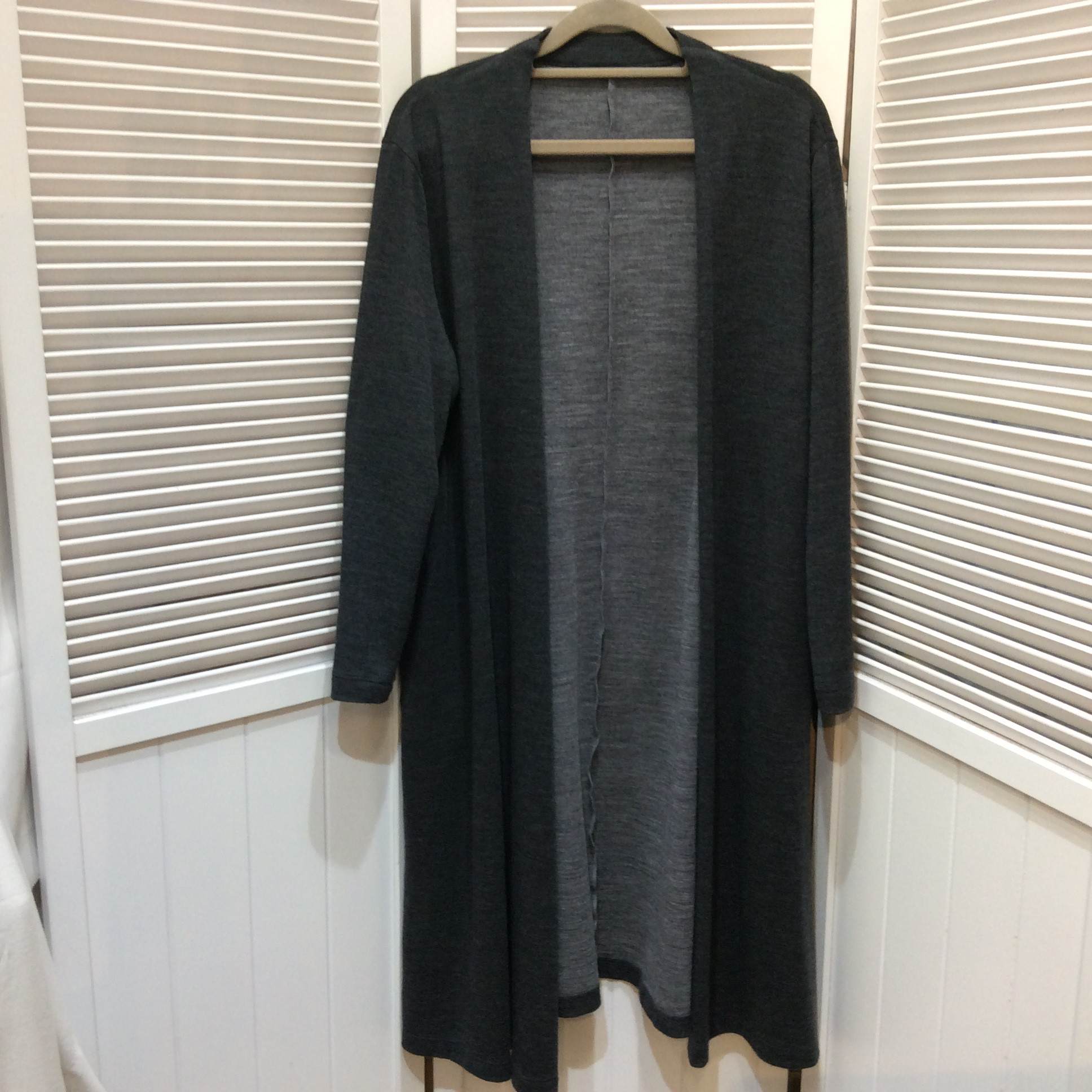 23区 ロングカーディガン サイズ38  チャコールグレー  美品