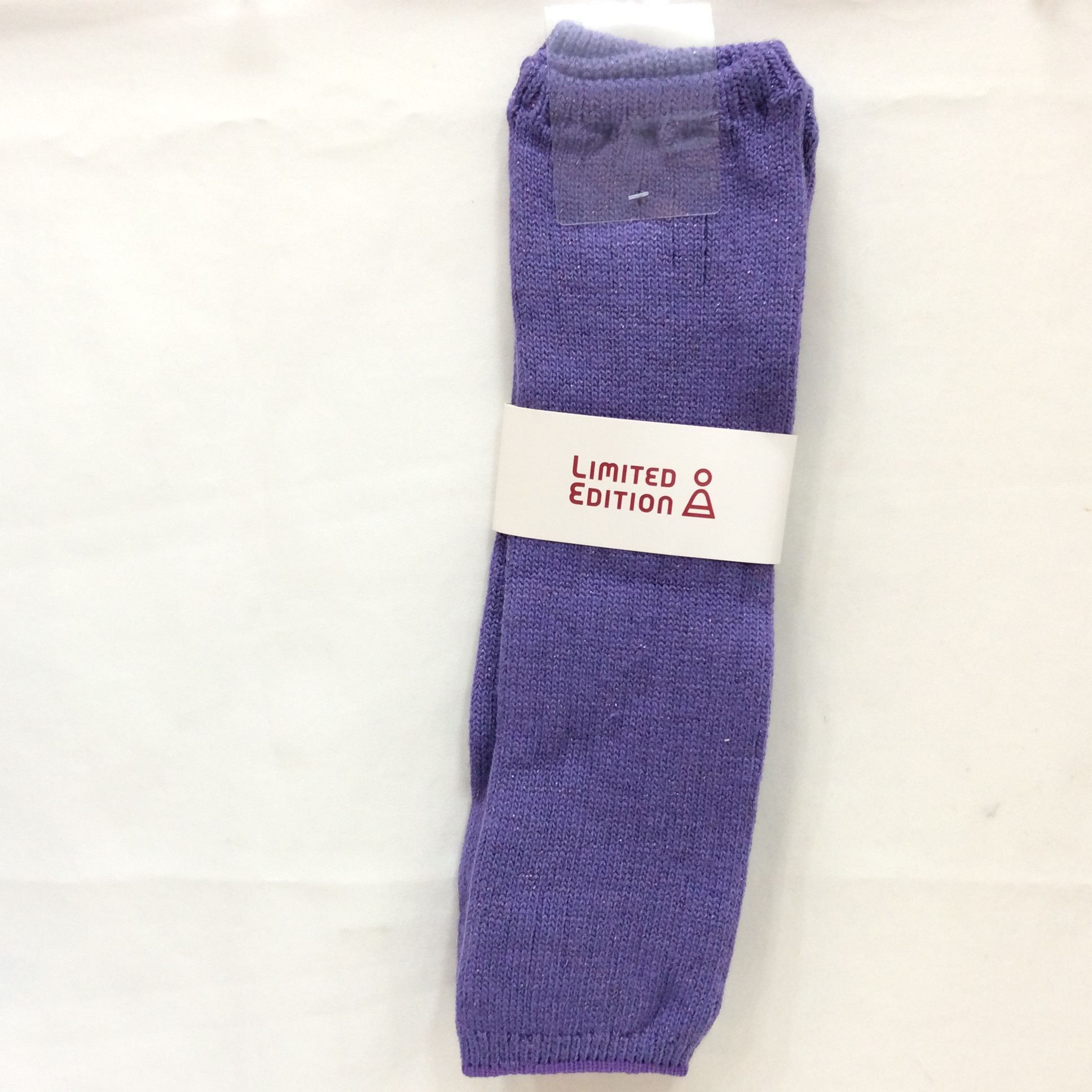 未使用 リミテッドエディション  レッグウォーマー  M〜L パープルラメ