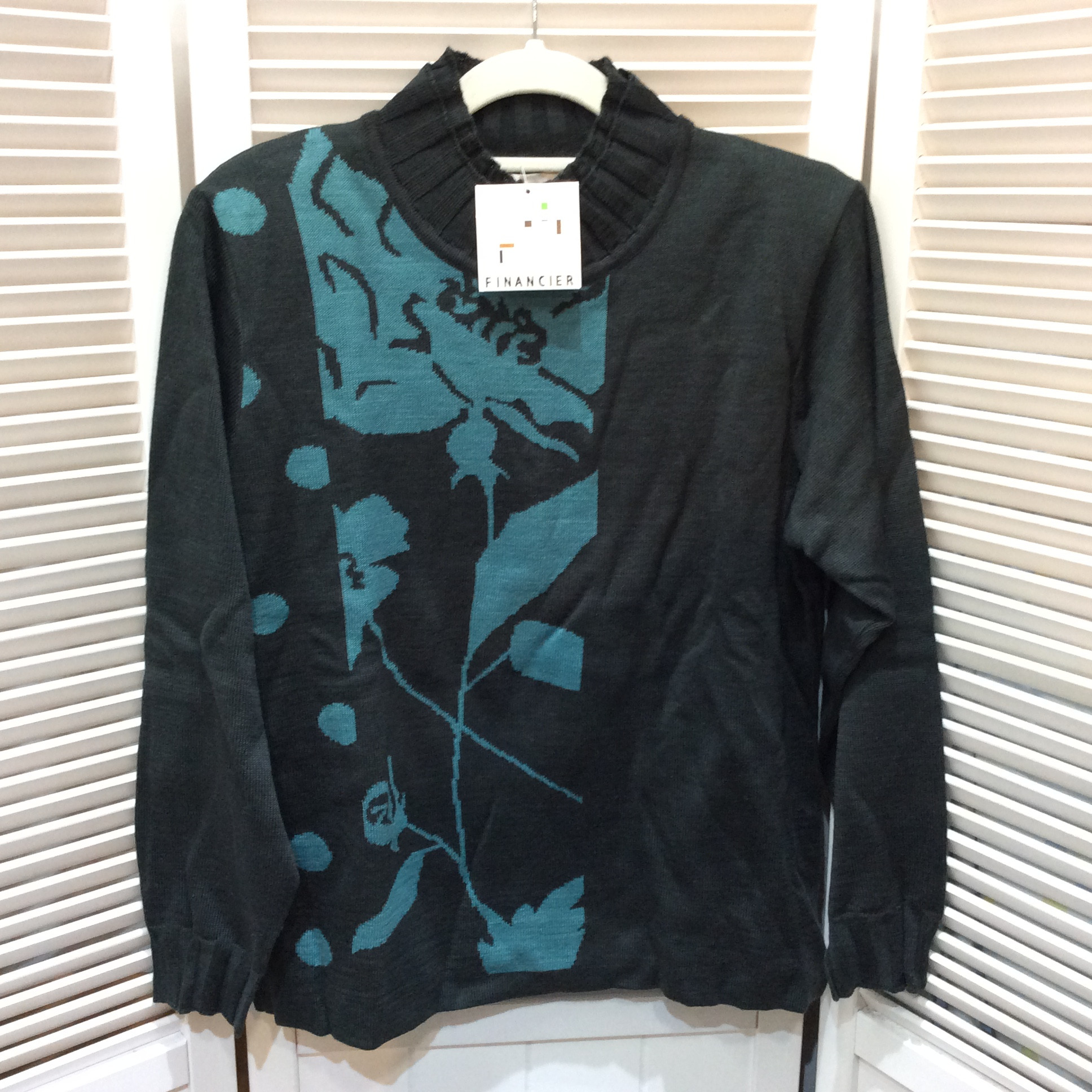 未使用☆FINANCIER フィナンシェ レディース タートルセーター M~L グリーン系