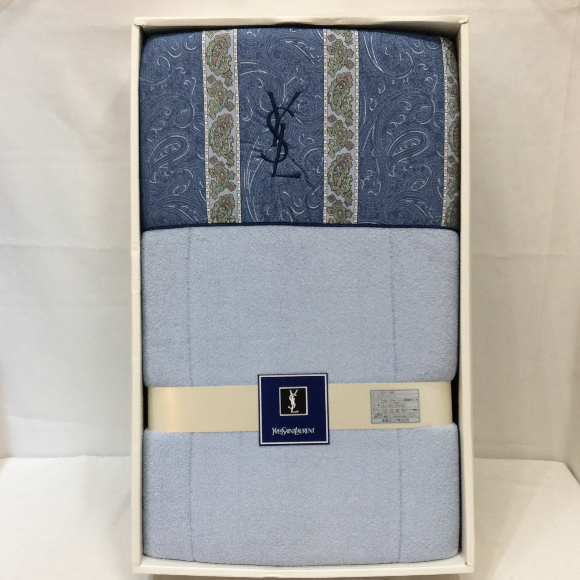 未使用☆イヴ・サンローラン キルトケット