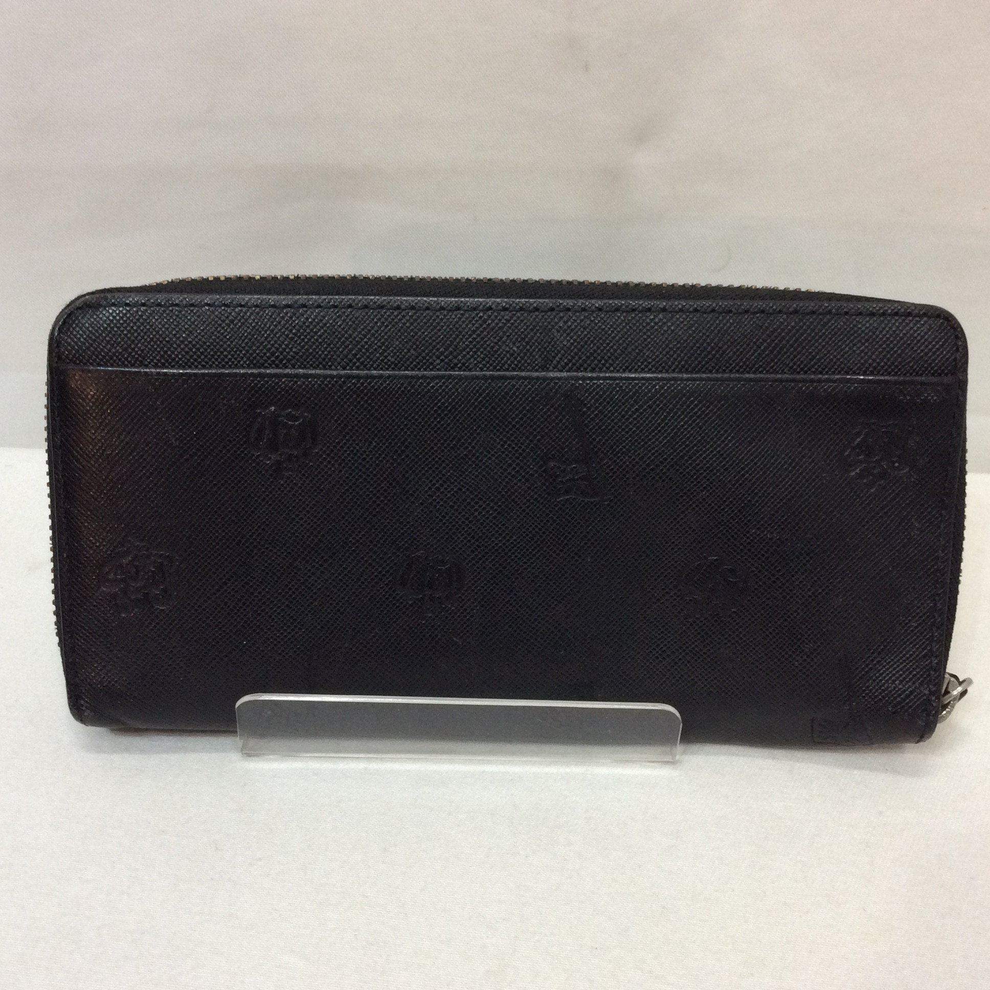 ポールスミス ラウンドファスナー式 レザー長財布 ブラック