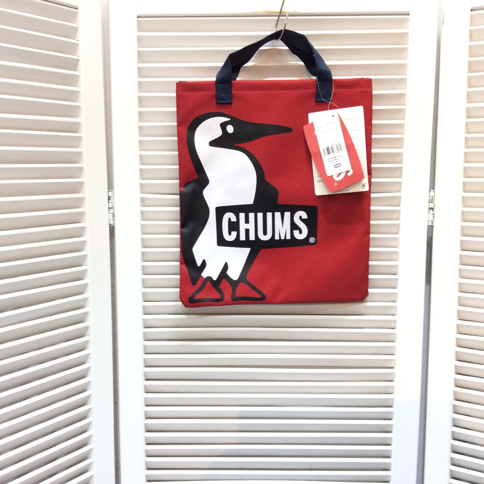 未使用 CHUMS チャムス  ミニ手提げ  赤