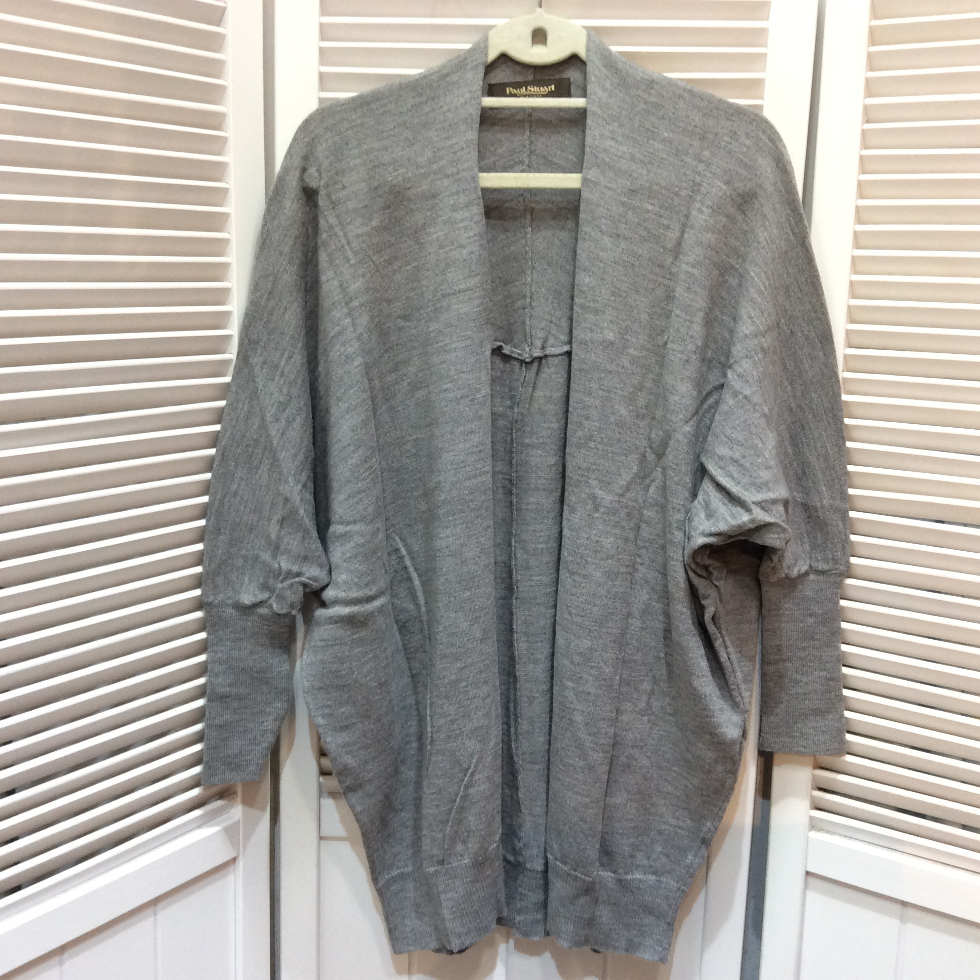 ポールスチュアート カーディガン  フリーサイズ   グレー