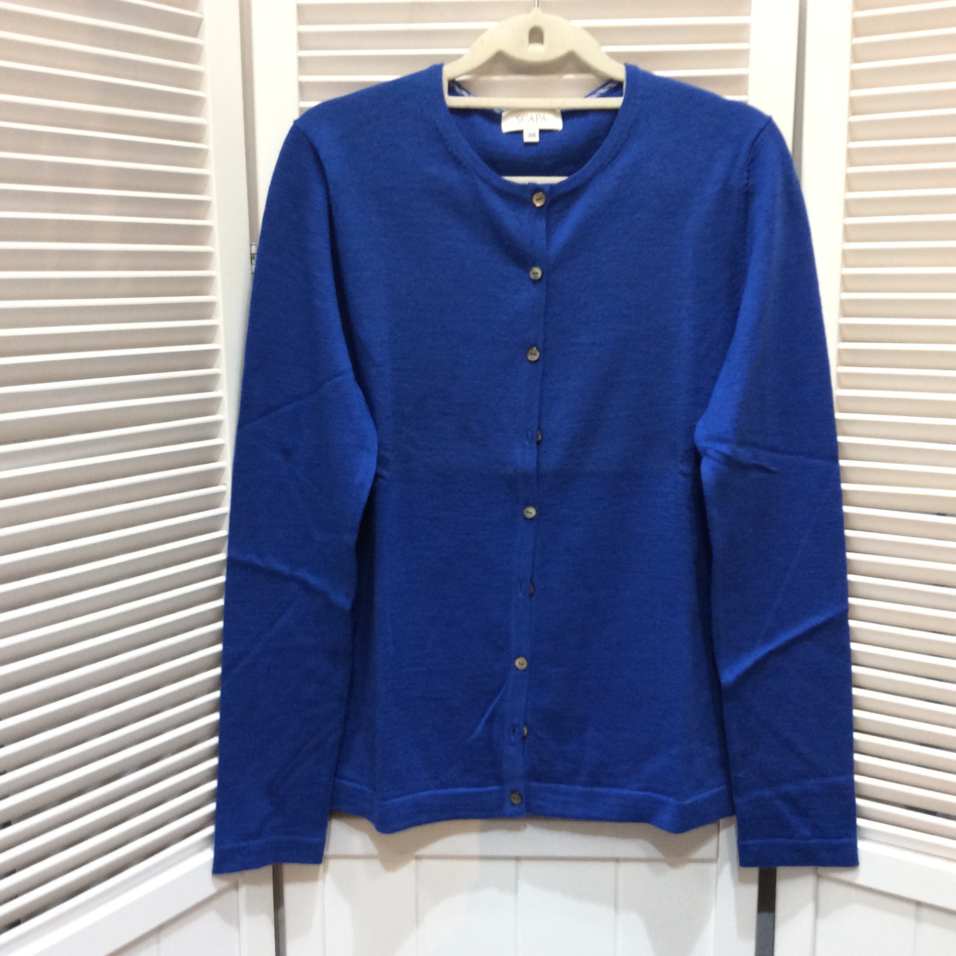 SCAPA スキャパ カーディガン サイズ38  ブルー 美品