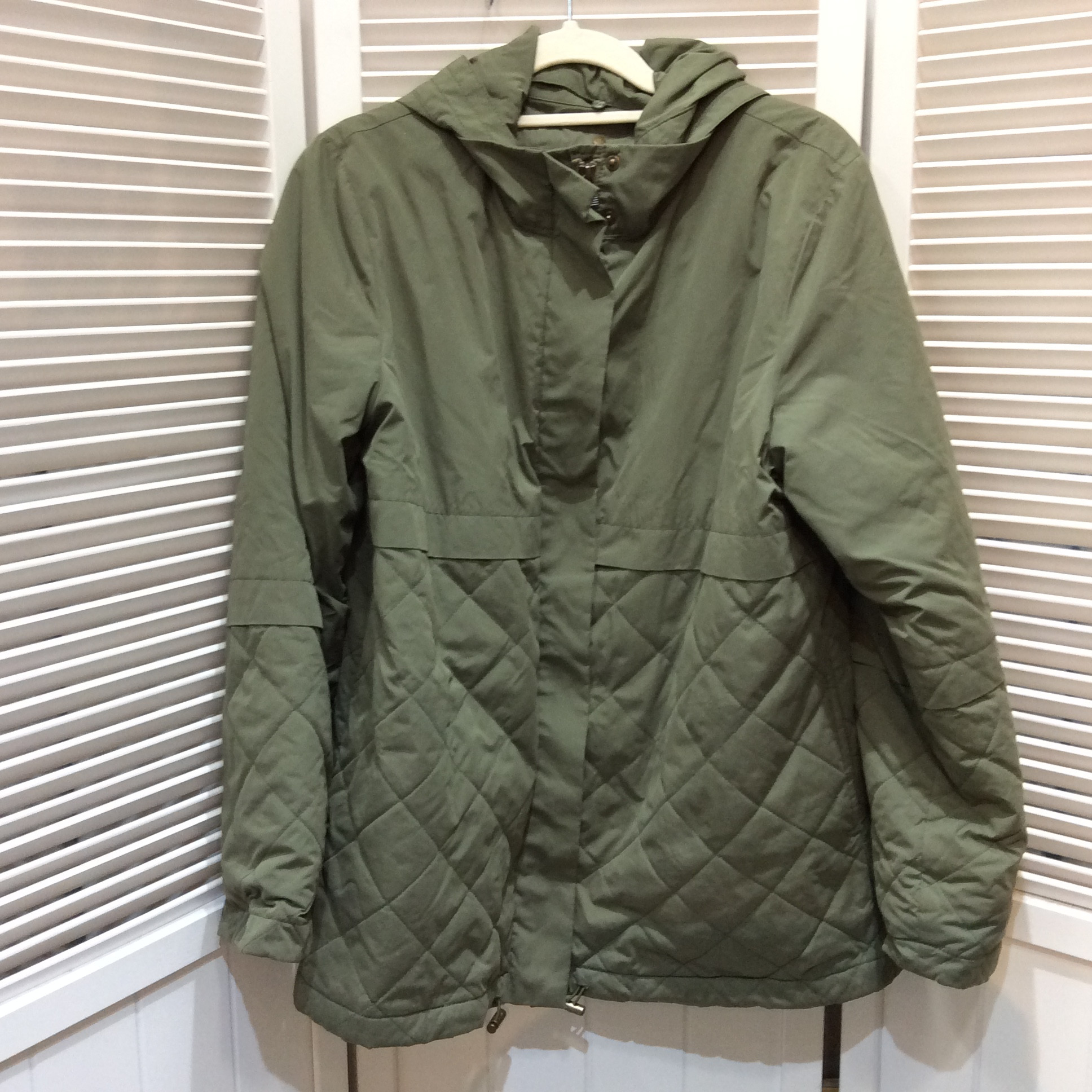 ボアライナー付きコート  サイズ38 のカーキ