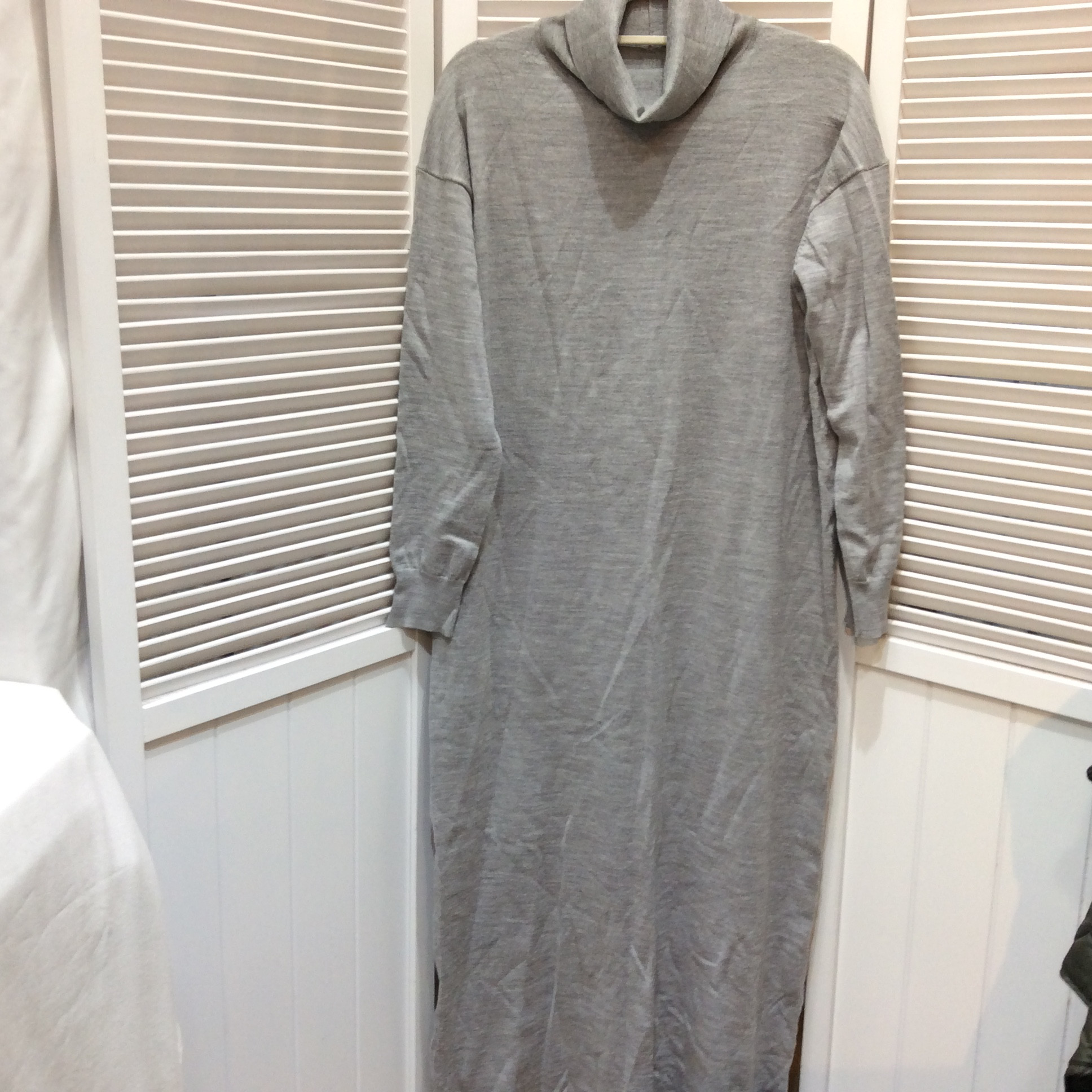 ビューティーユース／ユナイテッドアローズ タートルニットロングワンピース フリーサイズ   グレー