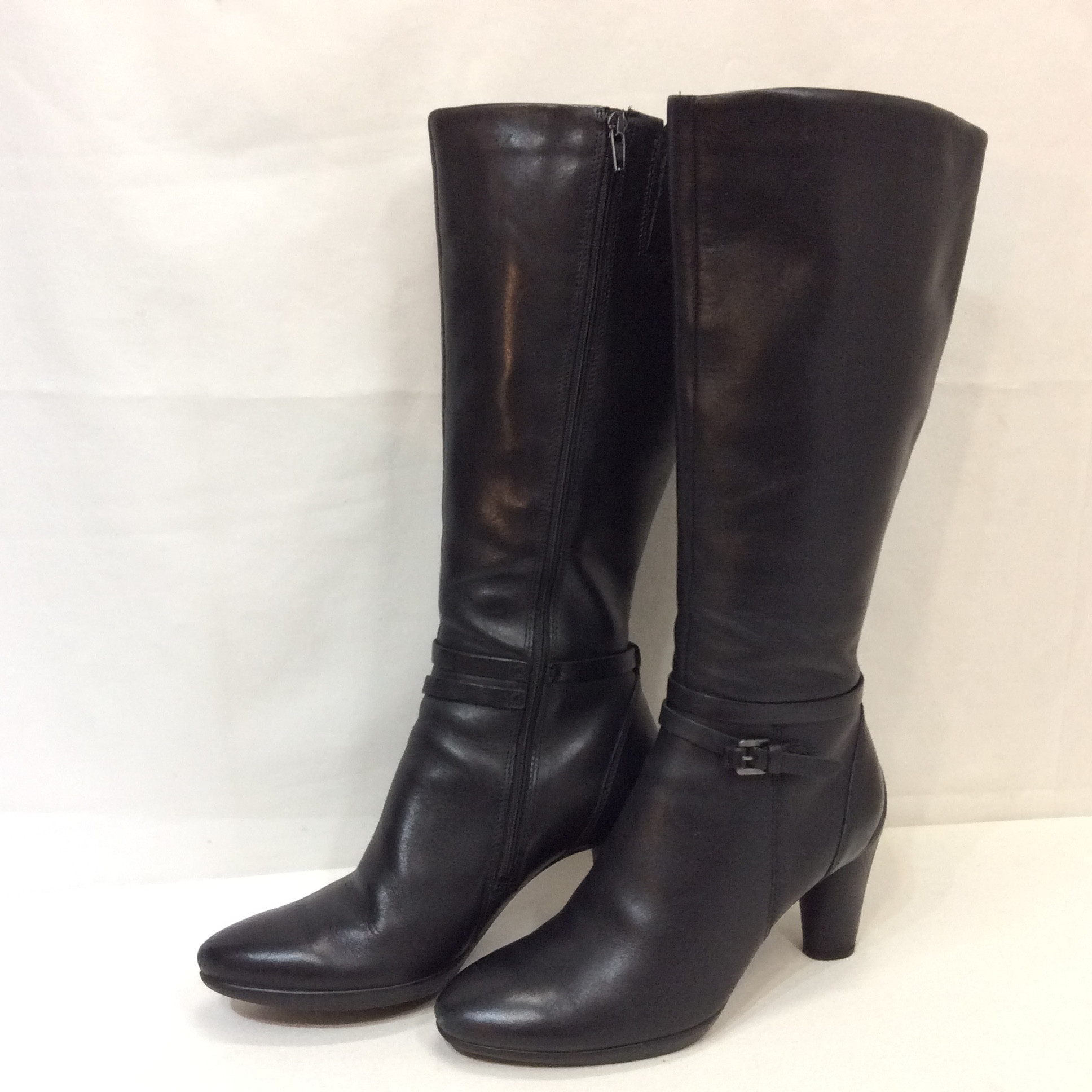 ecco エコー ラムレザーロングブーツ  38 (24.0) ブラック