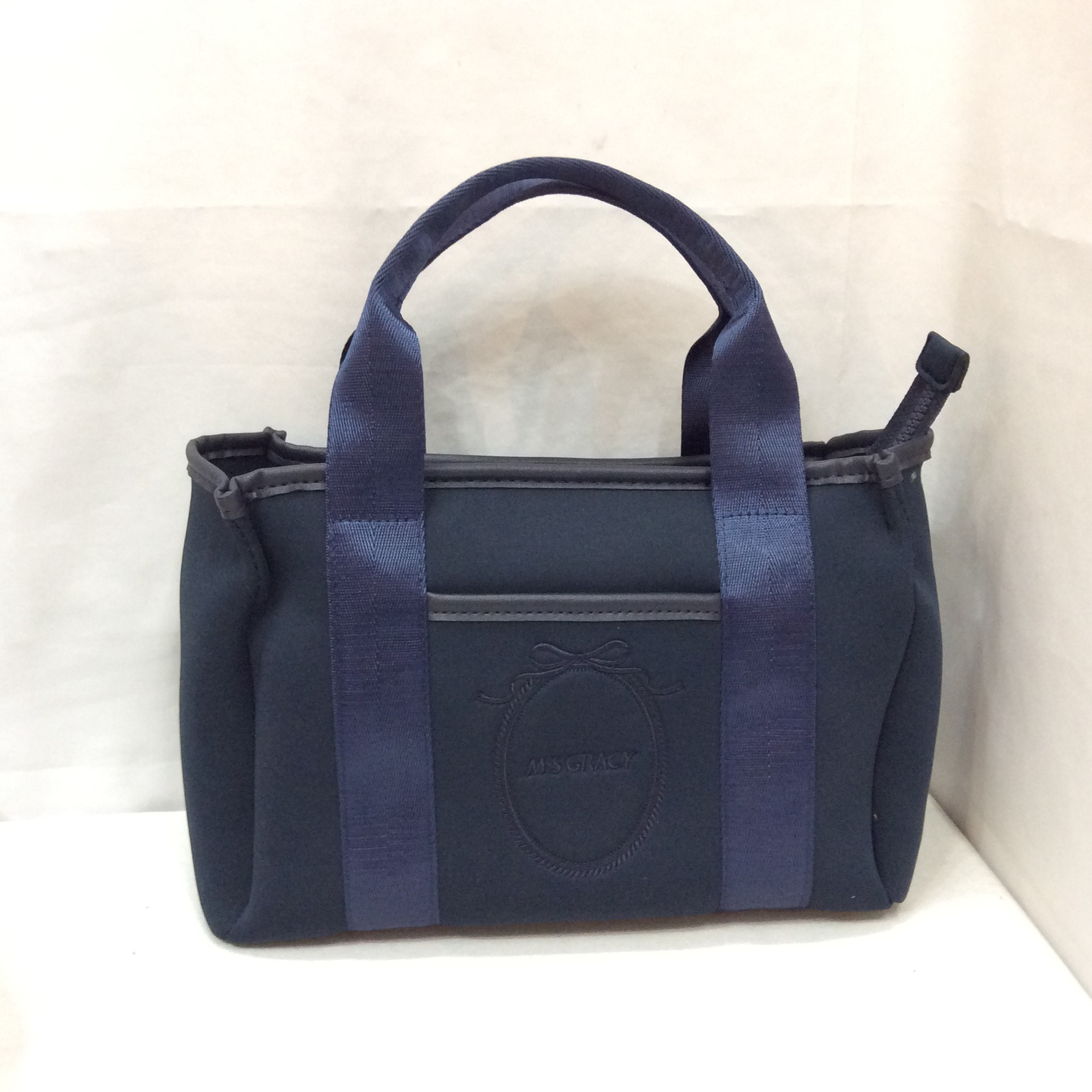 エムズグレイシー   ミニバッグ  ネイビー