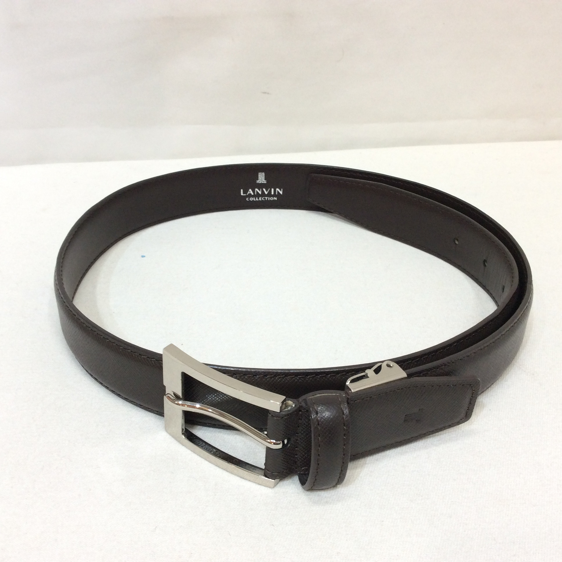 LANVIN ランバン レディース レザーベルト こげ茶