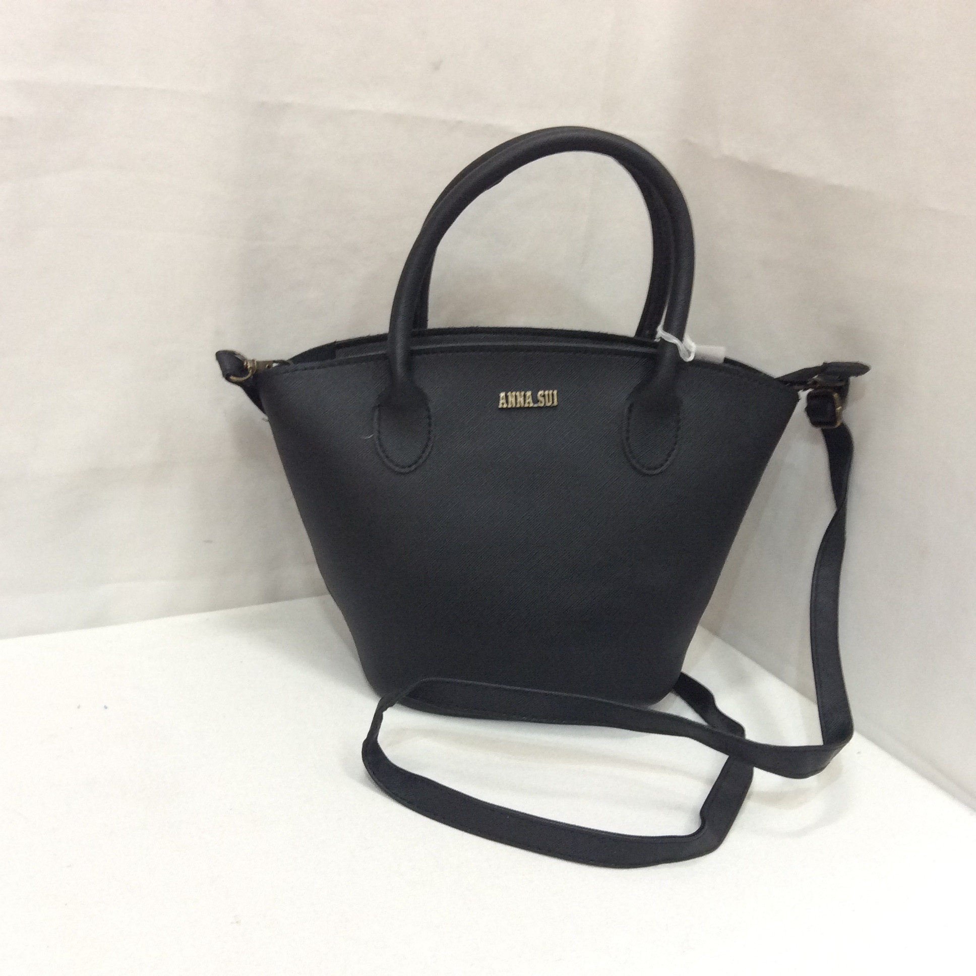 アナスイ 合皮ショルダー付きバッグ  黒